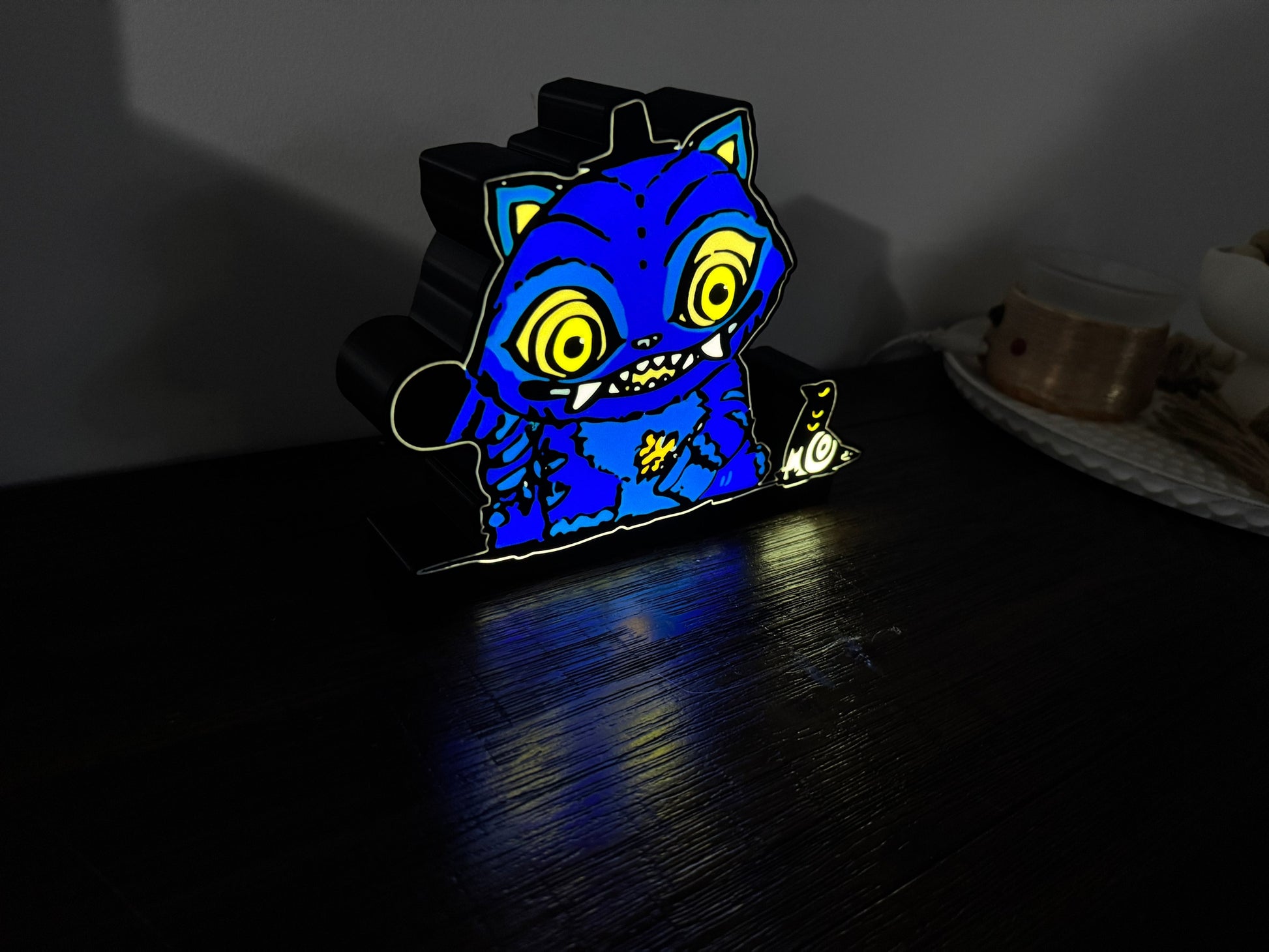 KPOP Demon Hunters KDH - Derpy & Bird Fan Art LED Illuminated Wall Sign - USB Powered Display