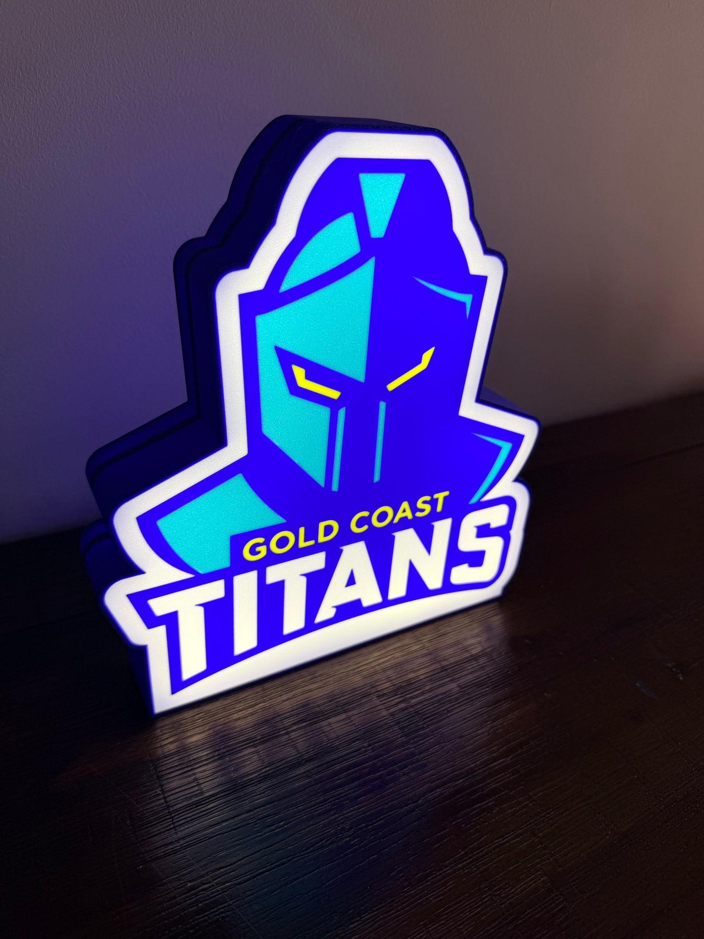 Gold Coast Titans - LED Light up sign - USB Powered