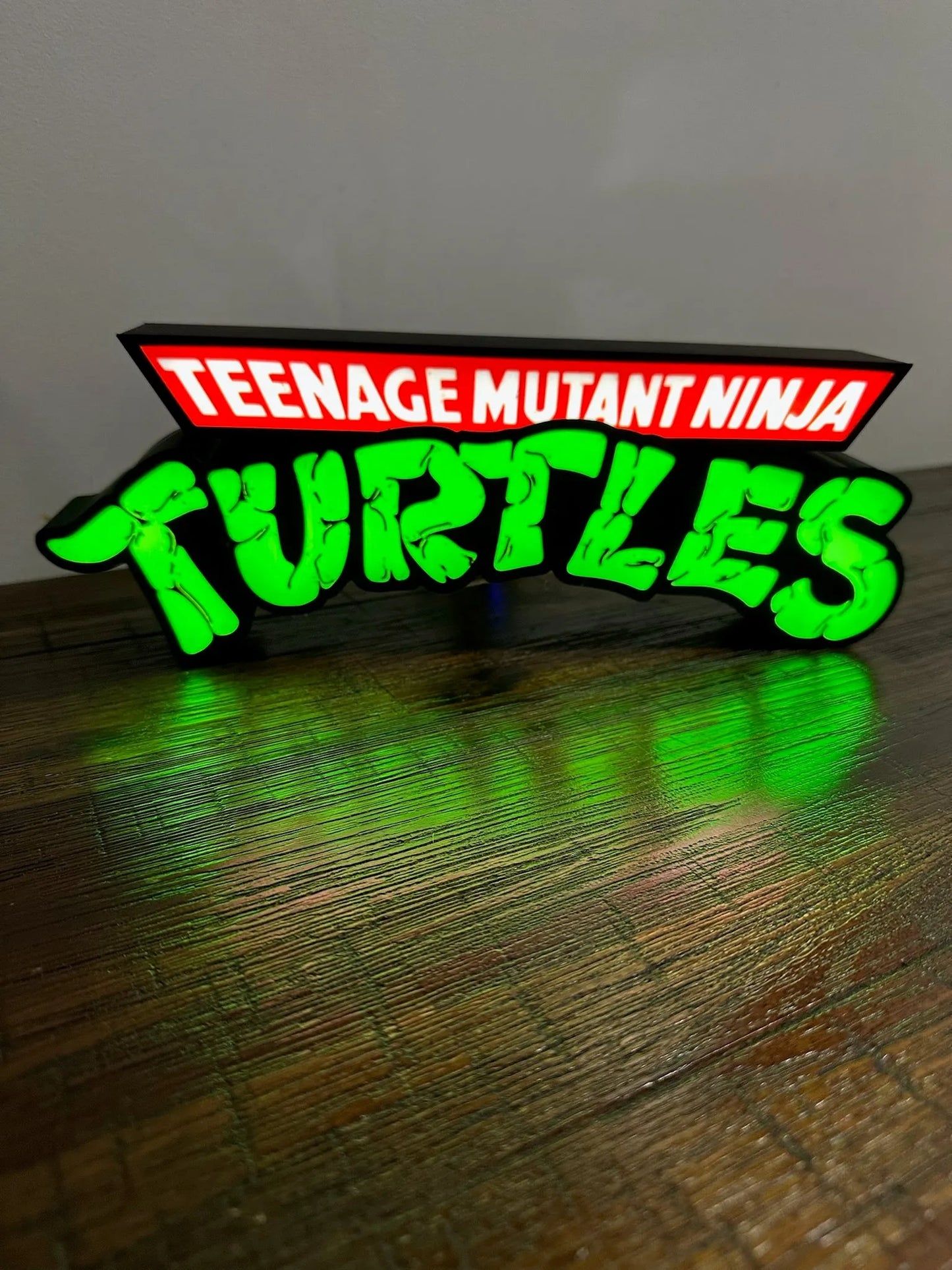 TMNT - Teenage Mutant Ninja Turtles - Logo - Night Light / Light Box / Light Up Wall Art - Michael's 3D World