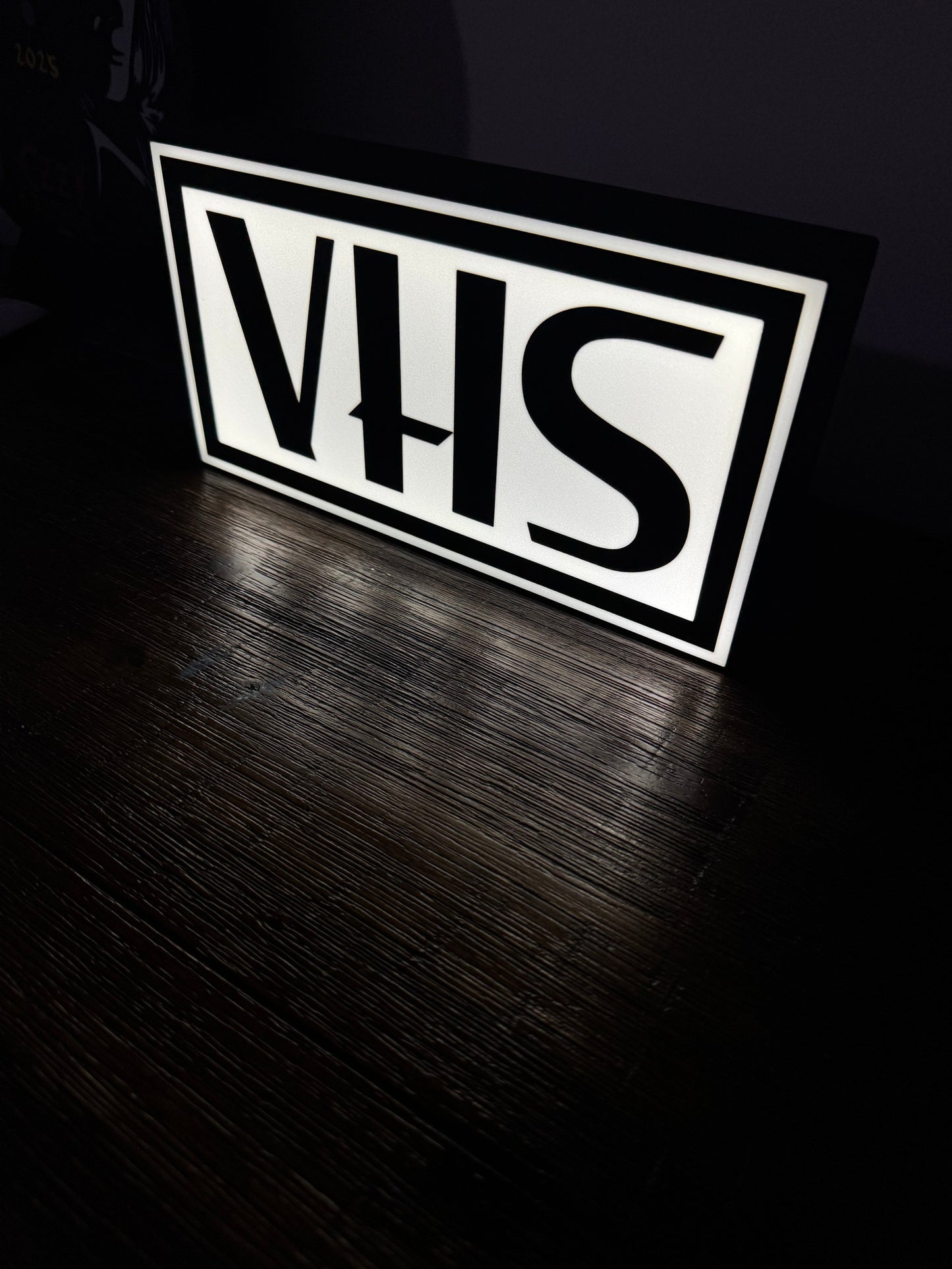 VHS Video Tape Logo - LED Light Up Logo/Wall Art
