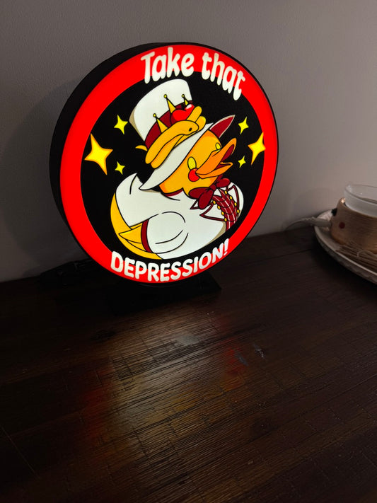Hazbin Hotel: Take That Depression Duck - LED Light Up Wall Art