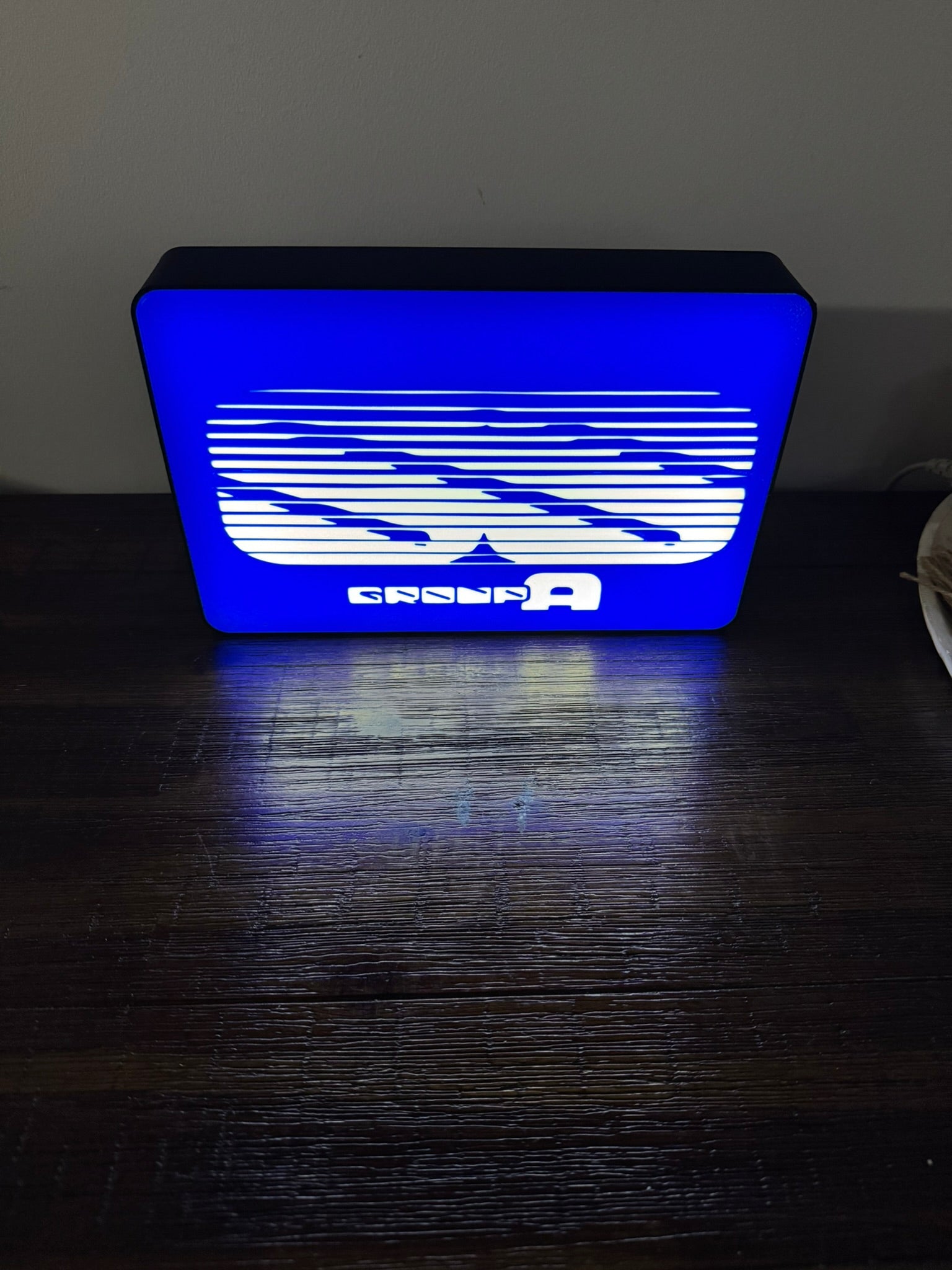 Holden: Group A - SS - Commodore - Blue Light Up Artwork / LED Wall Art / Sign