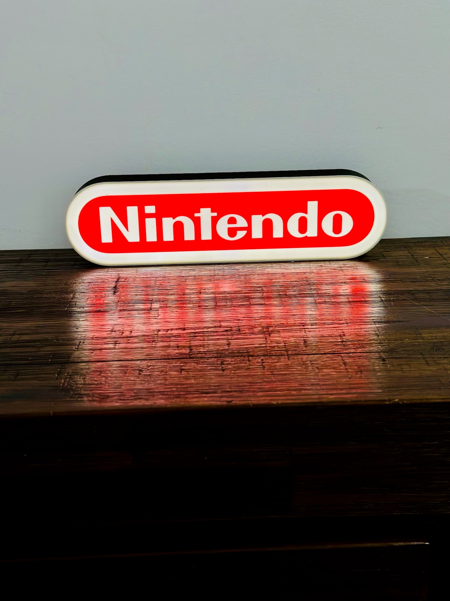 Nintendo Logo LED Light-Up Display Sign - Illuminate Your Gaming Space! 🎮