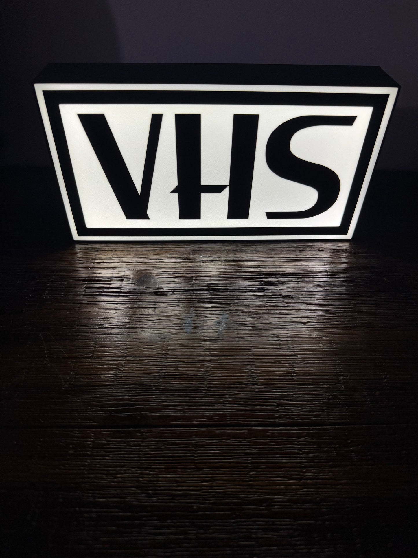 VHS Video Tape Logo - LED Light Up Logo/Wall Art