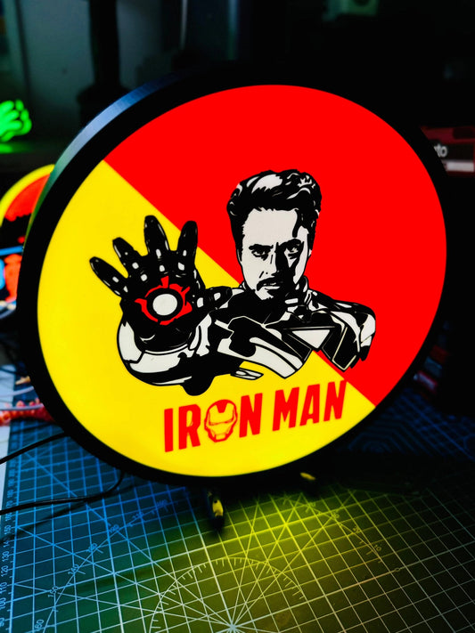 Ironman Red/Yellow Illuminated Wall Art / LED Light up sign