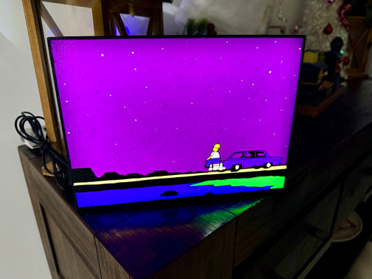 The Simpsons: Mother Simpson - Final Scene - LED Light Up Sign - USB Powered