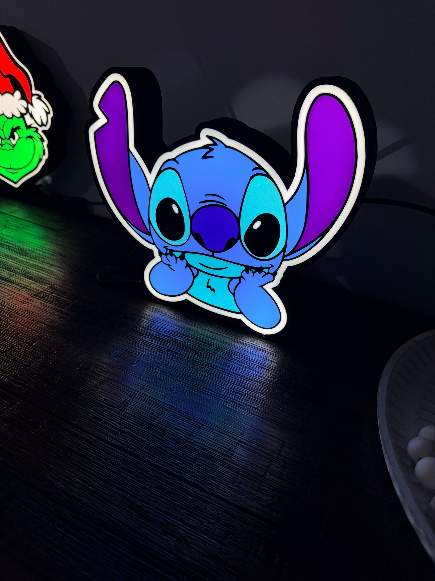 Light up Stitch! USB Powered, bright LED night LED light sign!