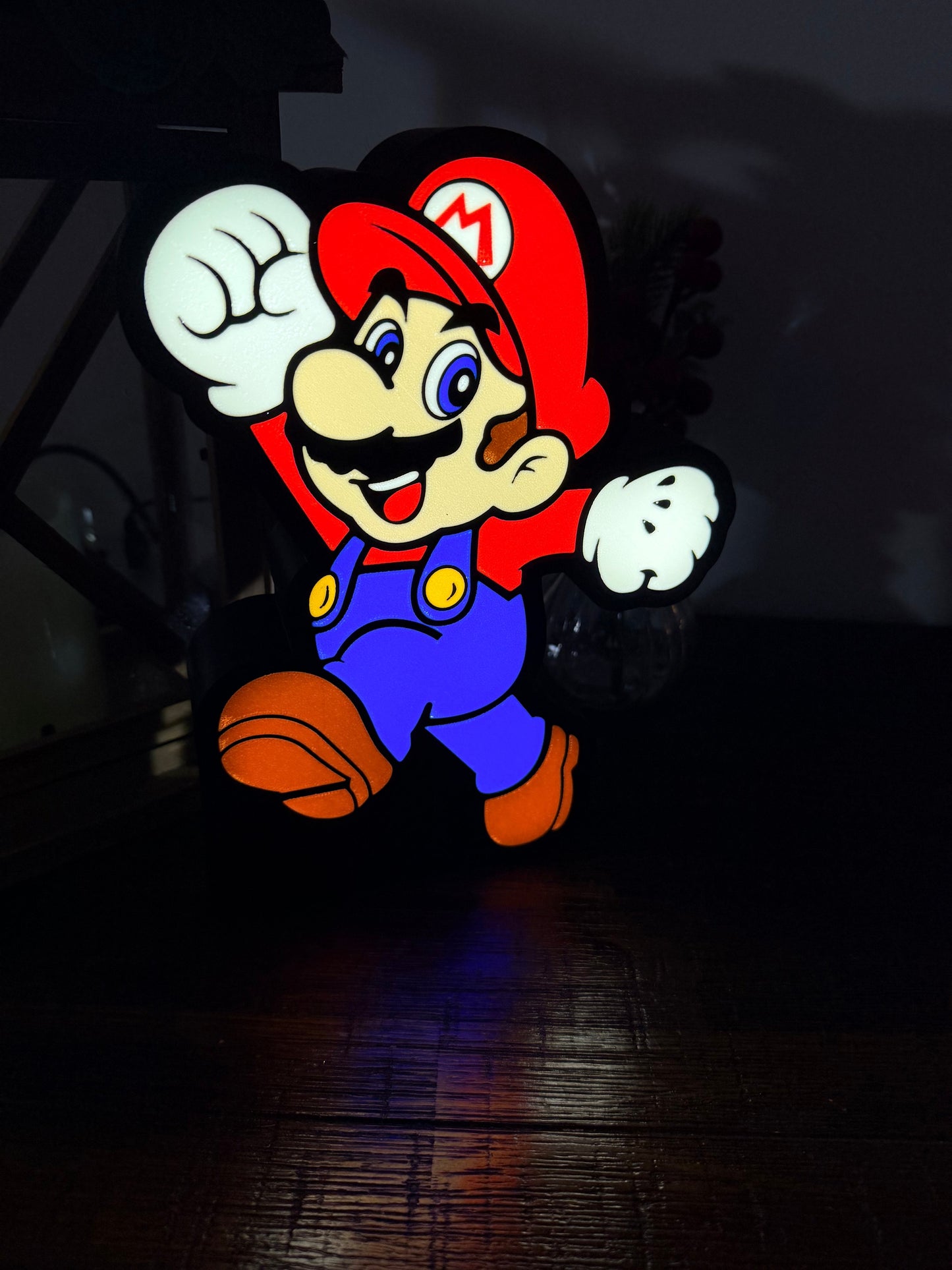 Mario LED Display Sign - Jump Into Illuminated Gaming Glory!