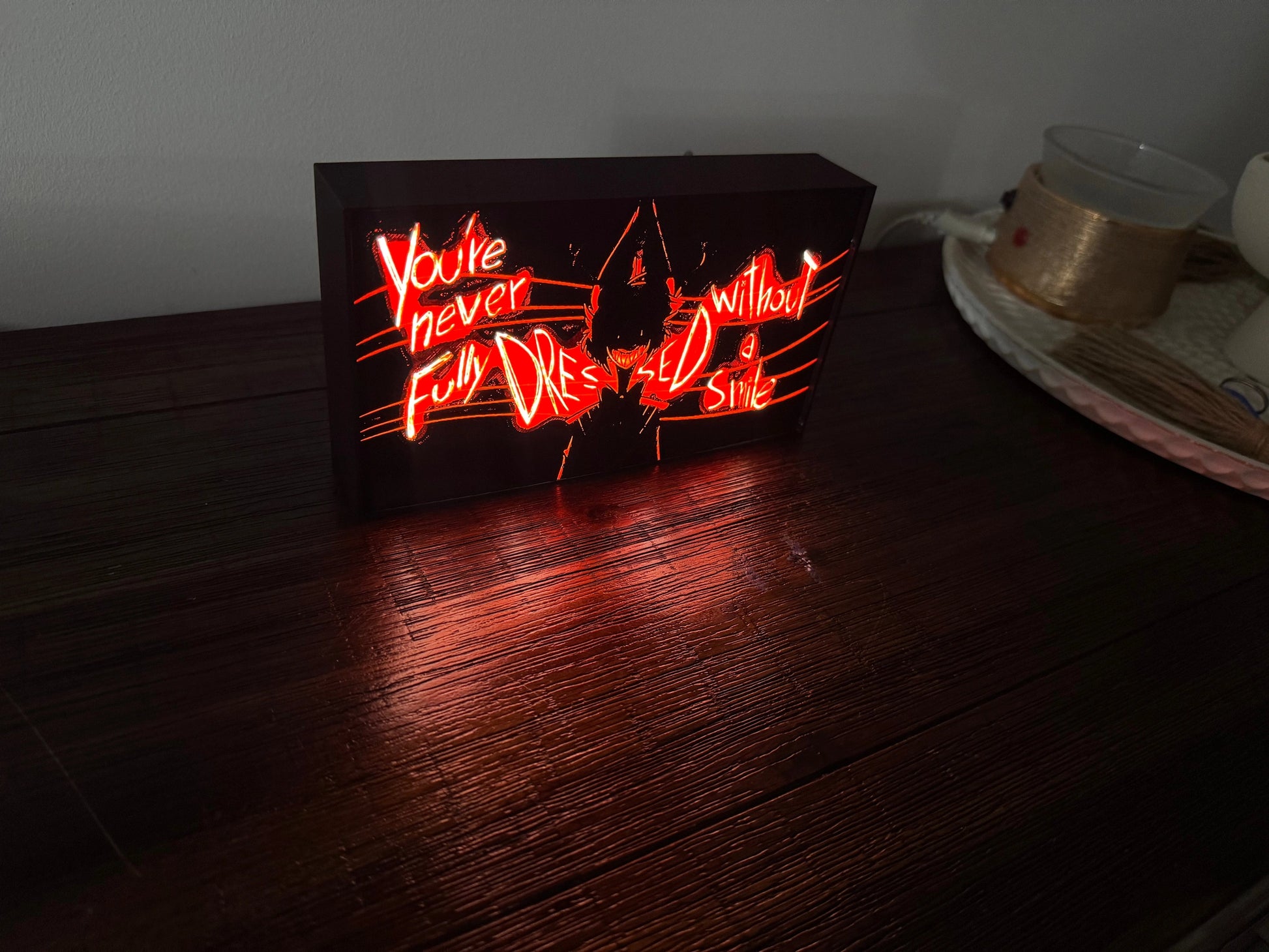 Hazbin Hotel: Alastor - You're never fully dressed without a Smile! Illuminated Artwork