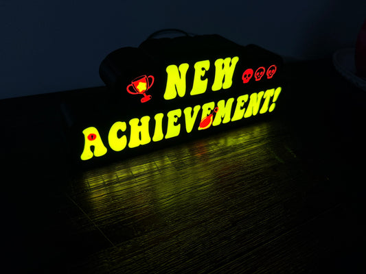 Dungeon Crawler Carl: New Achievement! LED Light up Sign