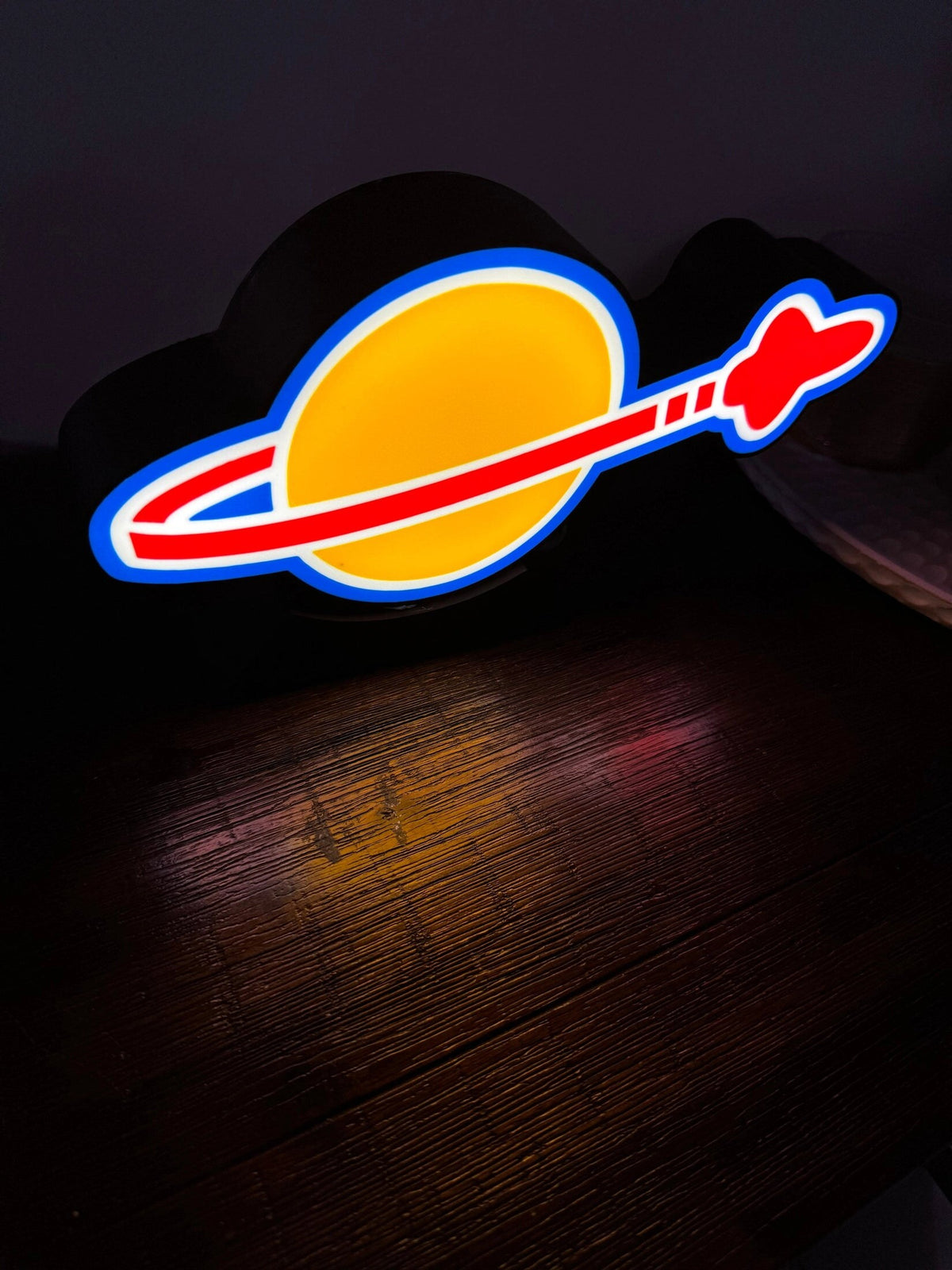LEGO Space Logo - LED Light up artwork / Wall Art / Sign