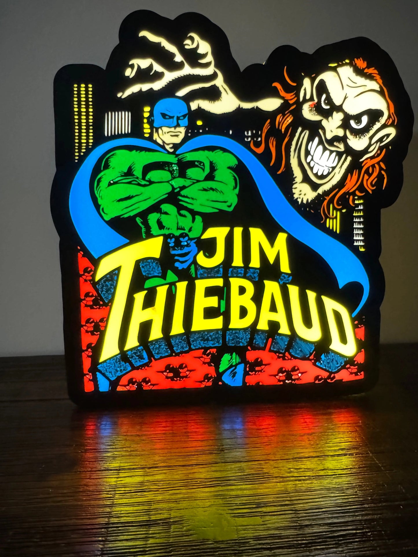 Jim Thiebaud - Skate Artwork - LED Light up artwork / Wall Art / Sign