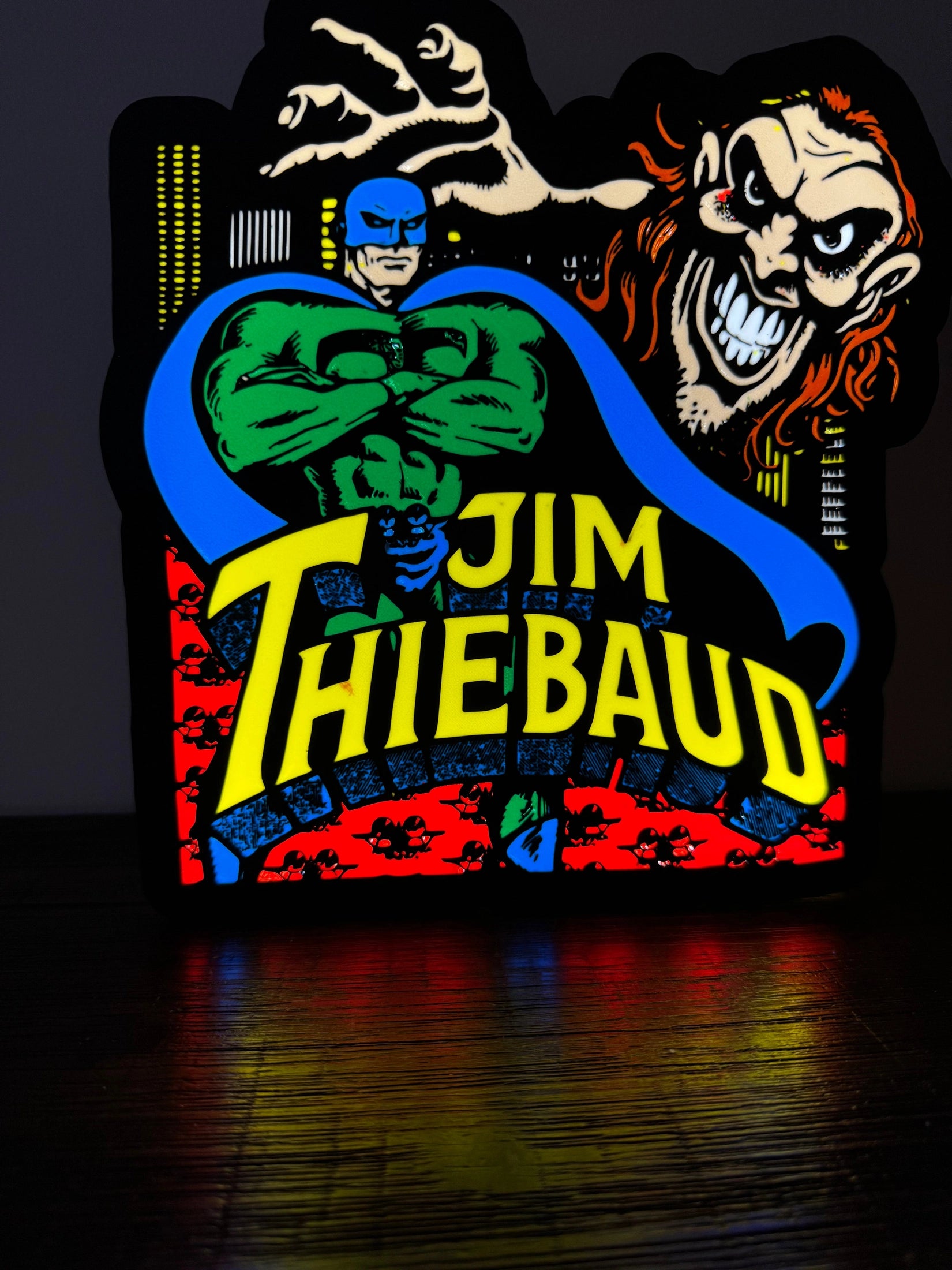 Jim Thiebaud - Skate Artwork - LED Light up artwork / Wall Art / Sign