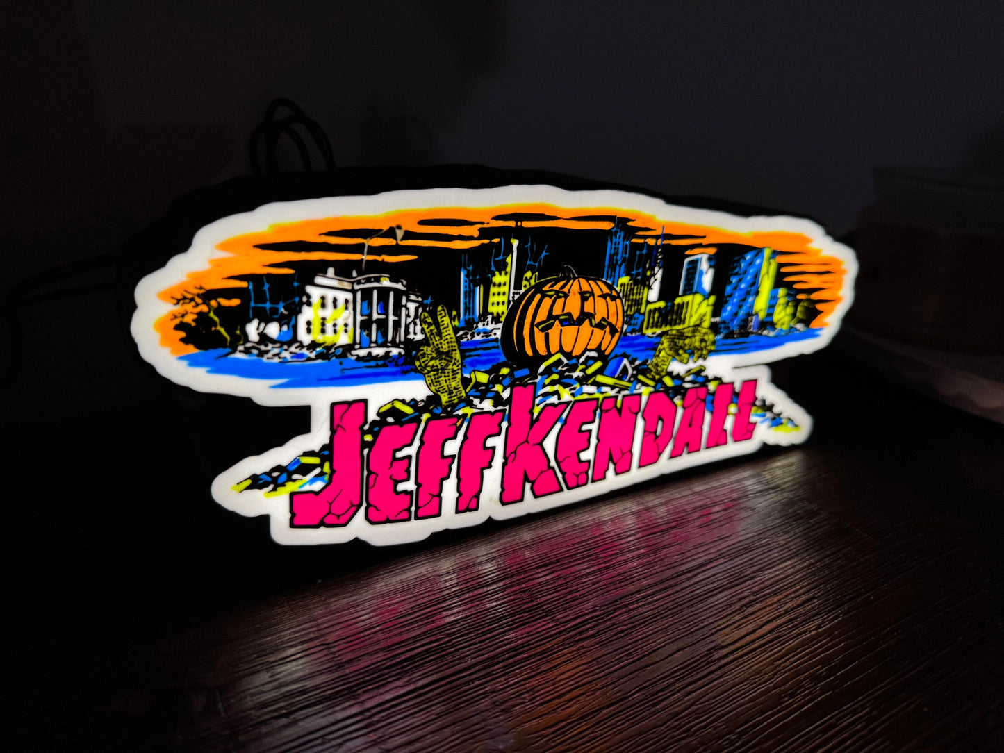 Jeff Kendall Skate Artwork - LED Light up artwork / Wall Art / Sign