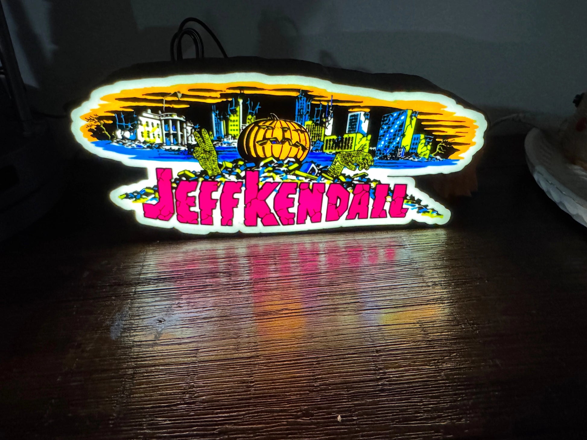 Jeff Kendall Skate Artwork - LED Light up artwork / Wall Art / Sign