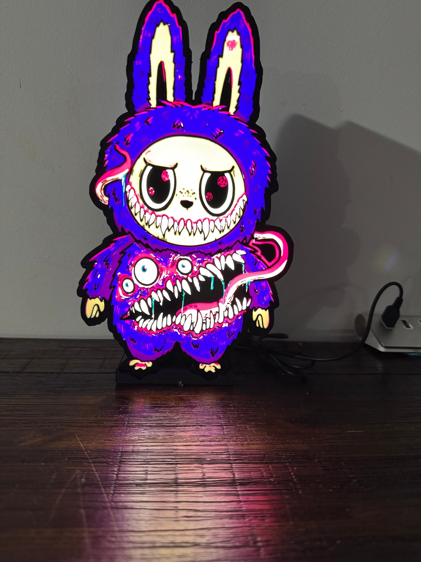 Scary Labubu: Mimic’s can look like anything these days! LED USB Light!