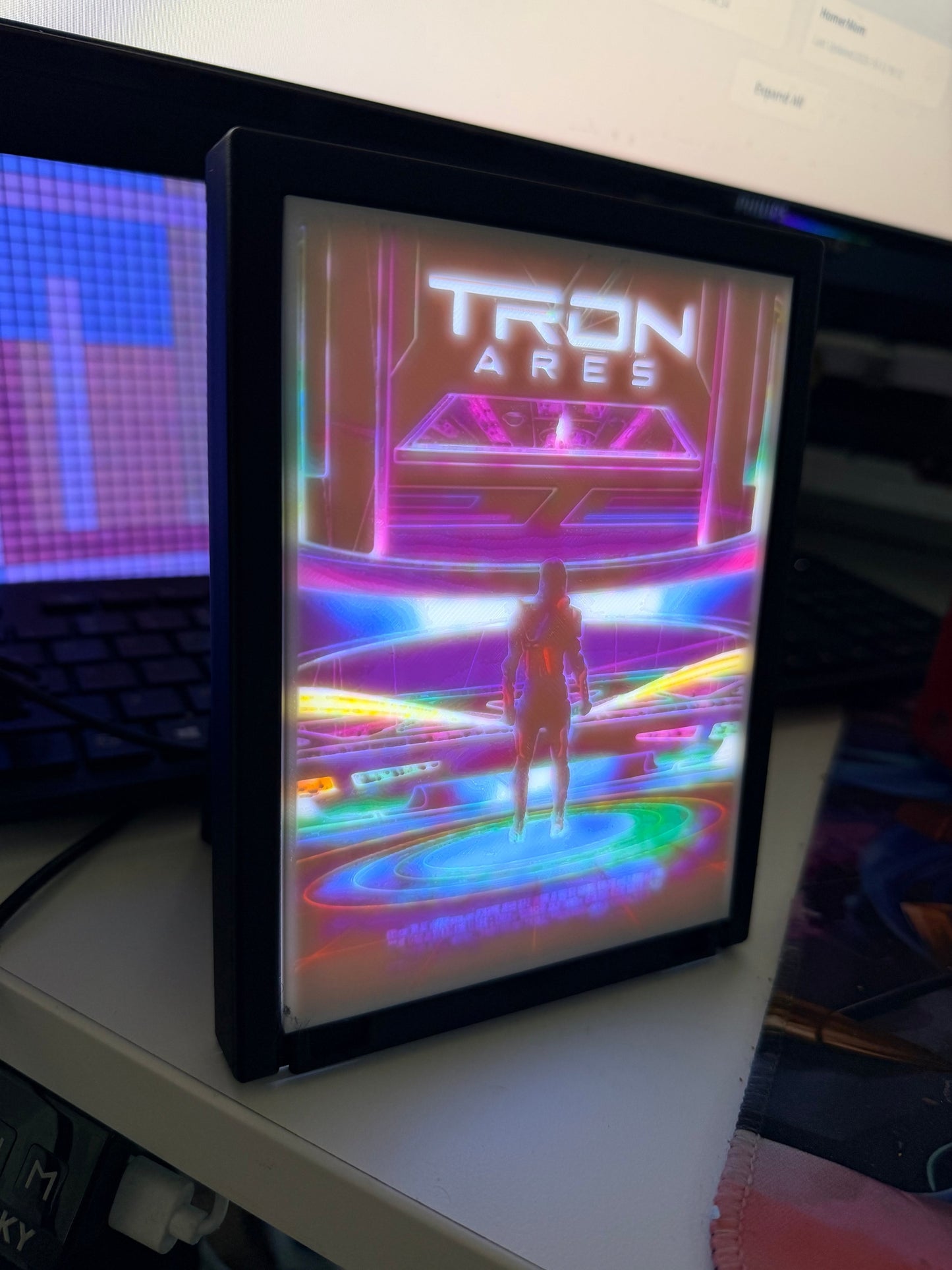 TRON ARES - Flynn's Grid - LED Light Up Sign - USB Powered