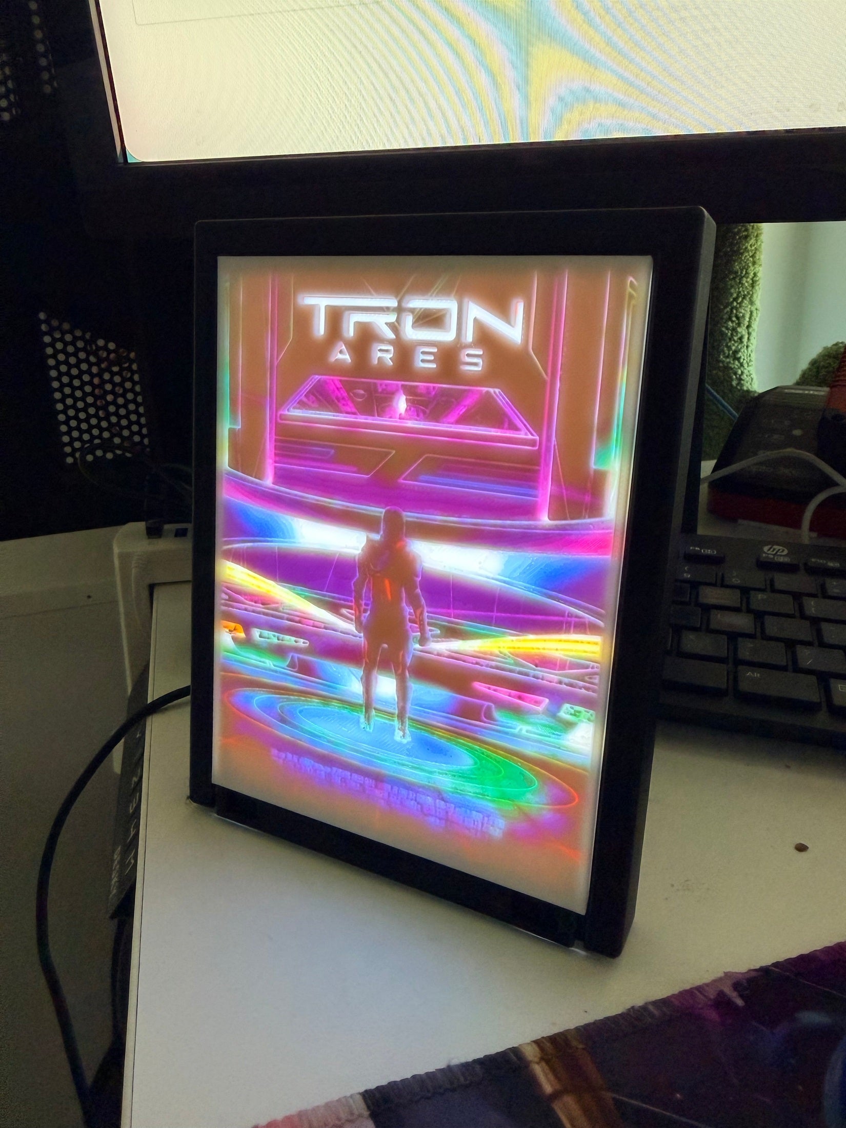 TRON ARES - Flynn's Grid - LED Light Up Sign - USB Powered