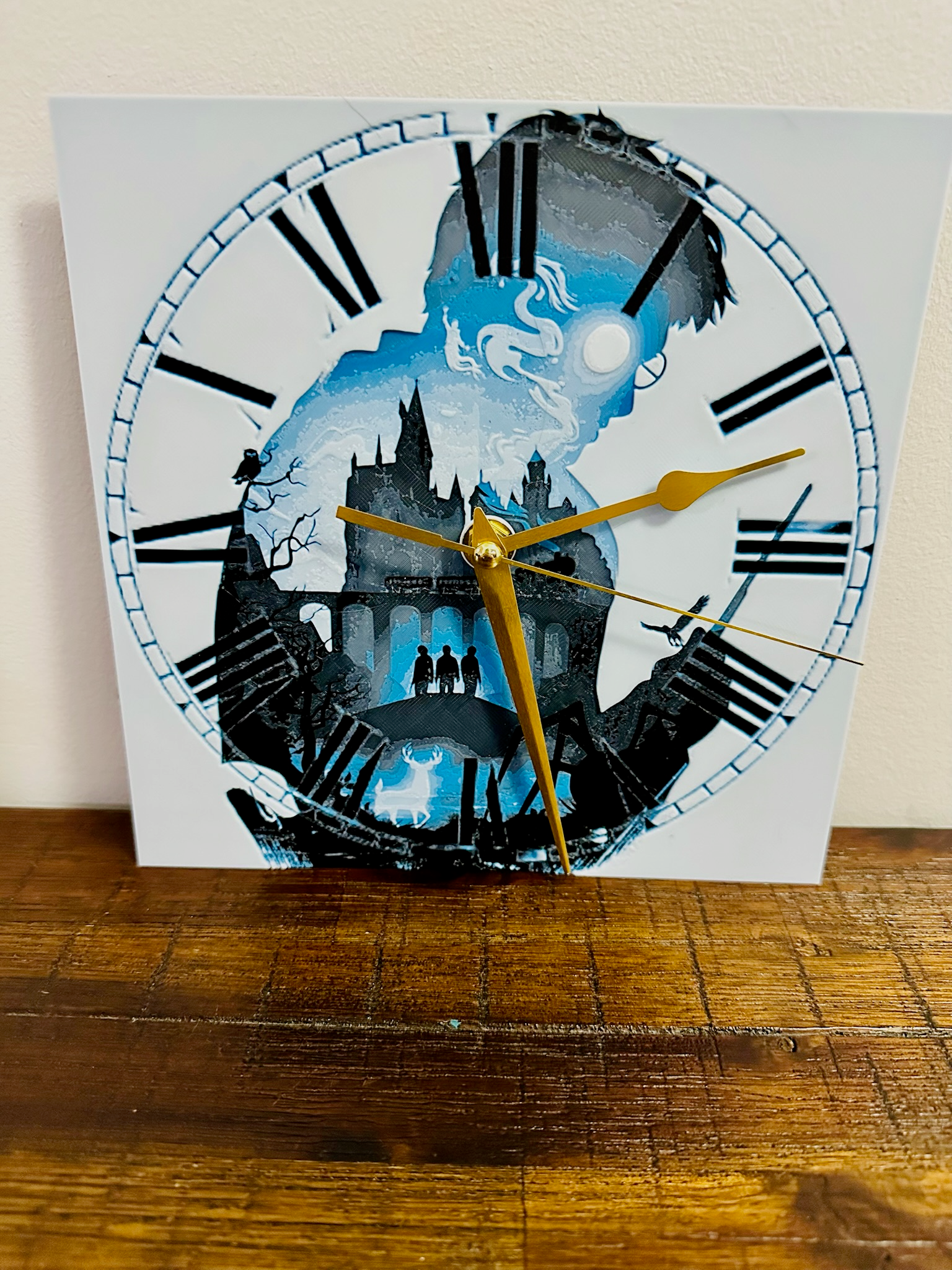 Harry Potter Detailed Imagery Clock - Silent Mechanism and easy to hang