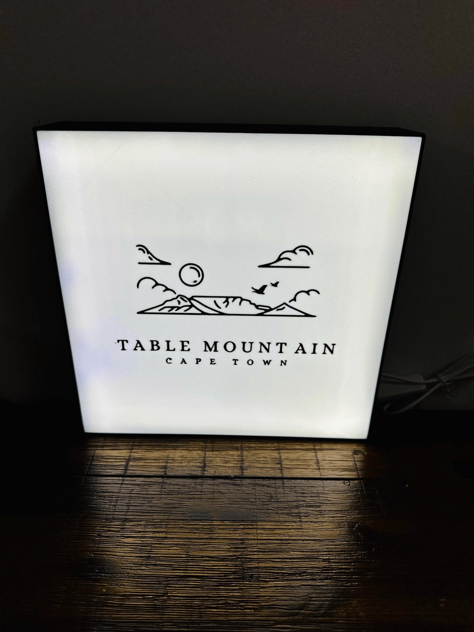 Table Mountain Cape Town Illuminated Sign - Bring South Africa's Beauty Home!
