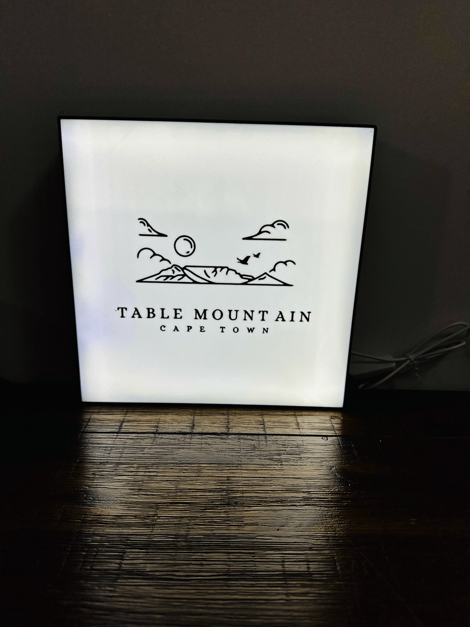 Table Mountain Cape Town Illuminated Sign - Bring South Africa's Beauty Home!