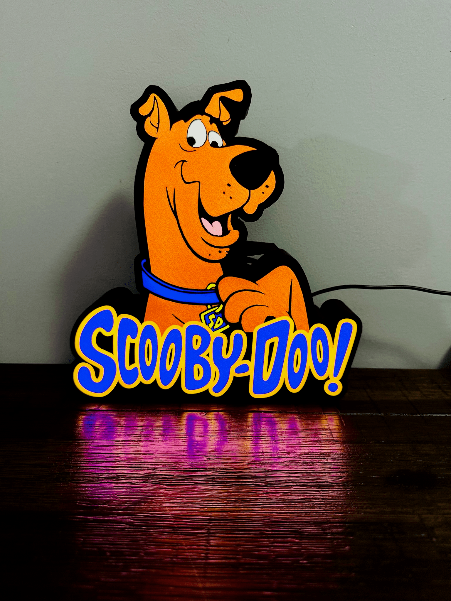 Scooby Doo and Logo - Light up Sign - USB Powered