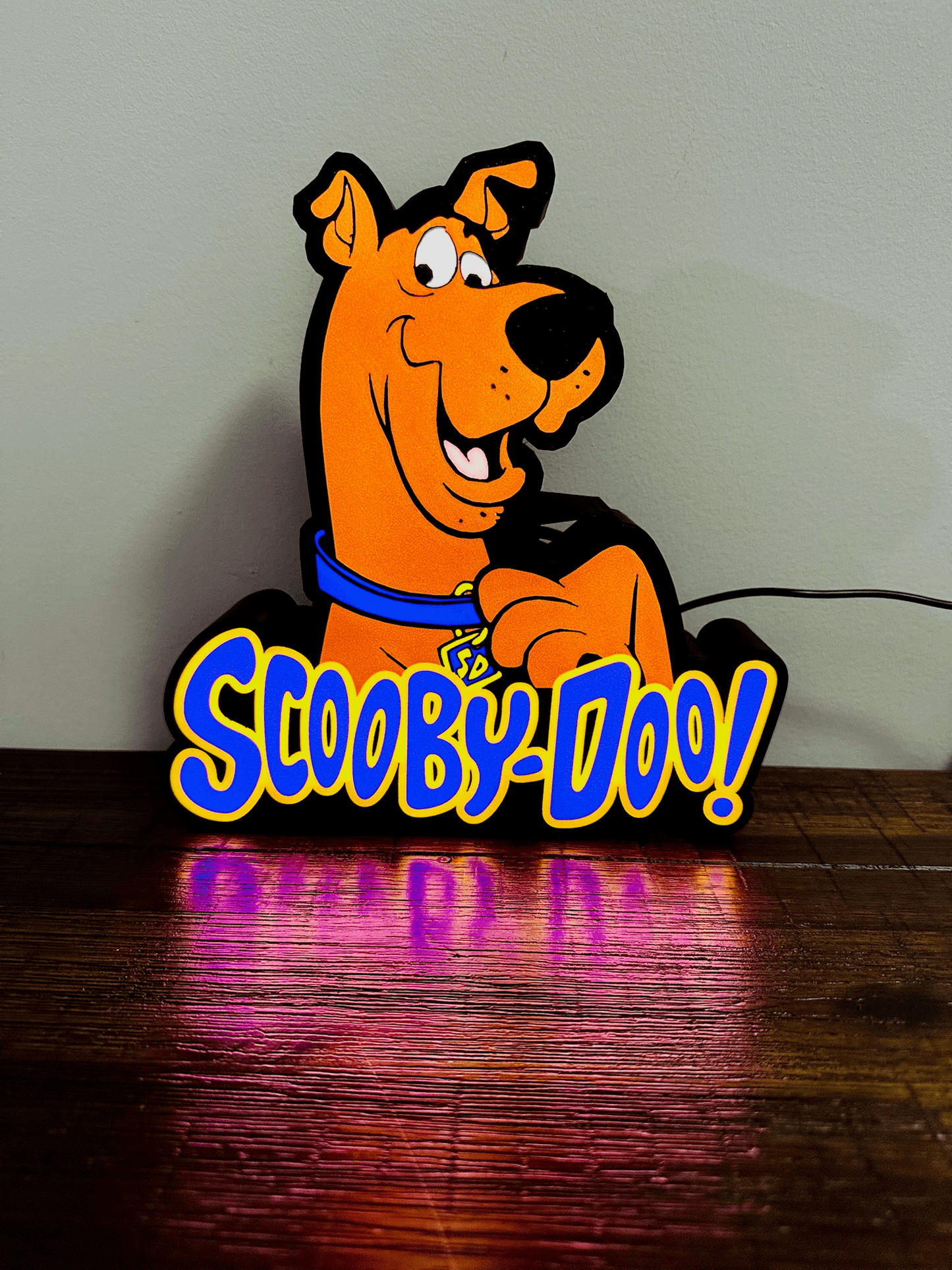Scooby Doo and Logo - Light up Sign - USB Powered