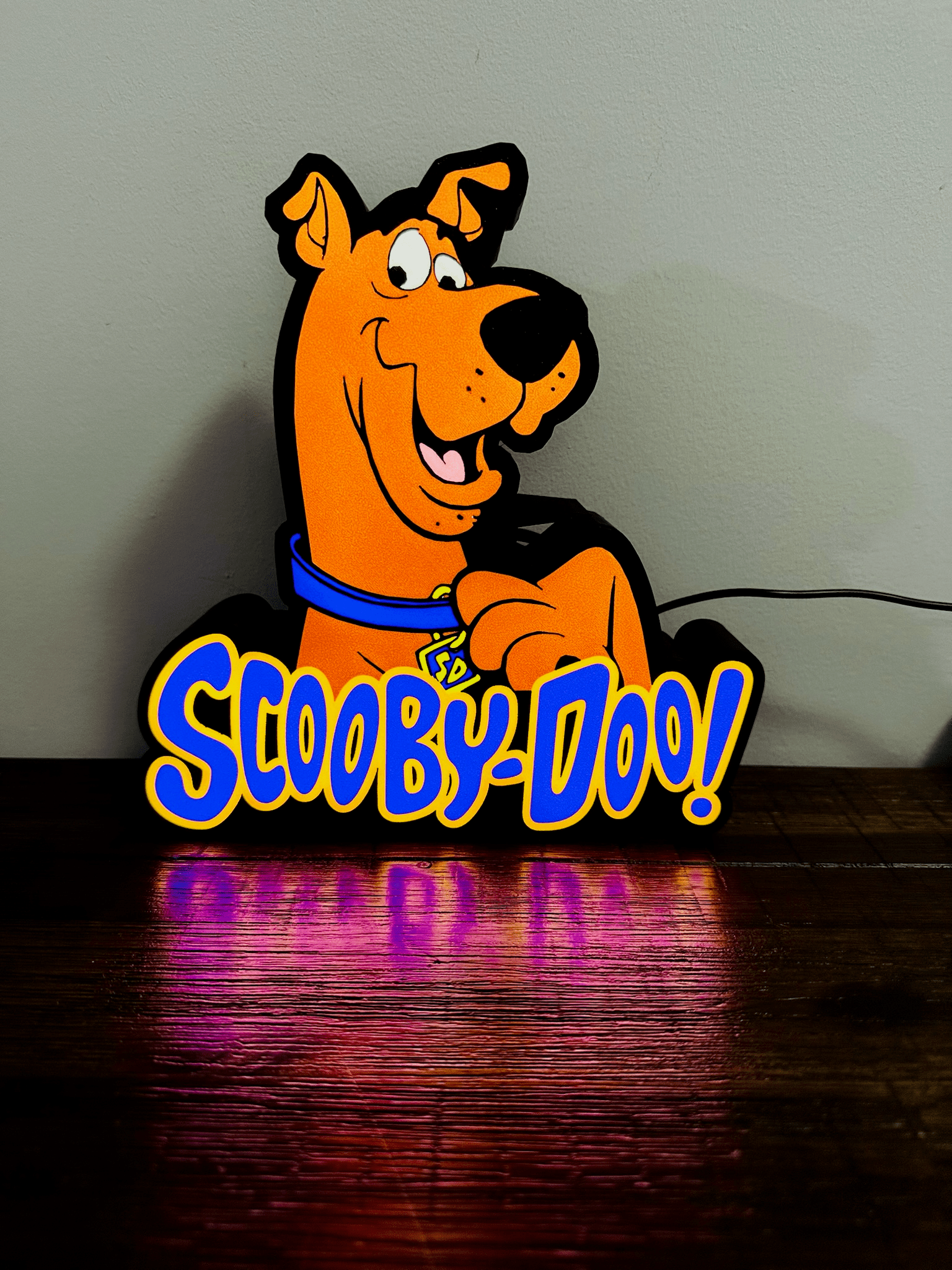 Scooby Doo and Logo - Light up Sign - USB Powered
