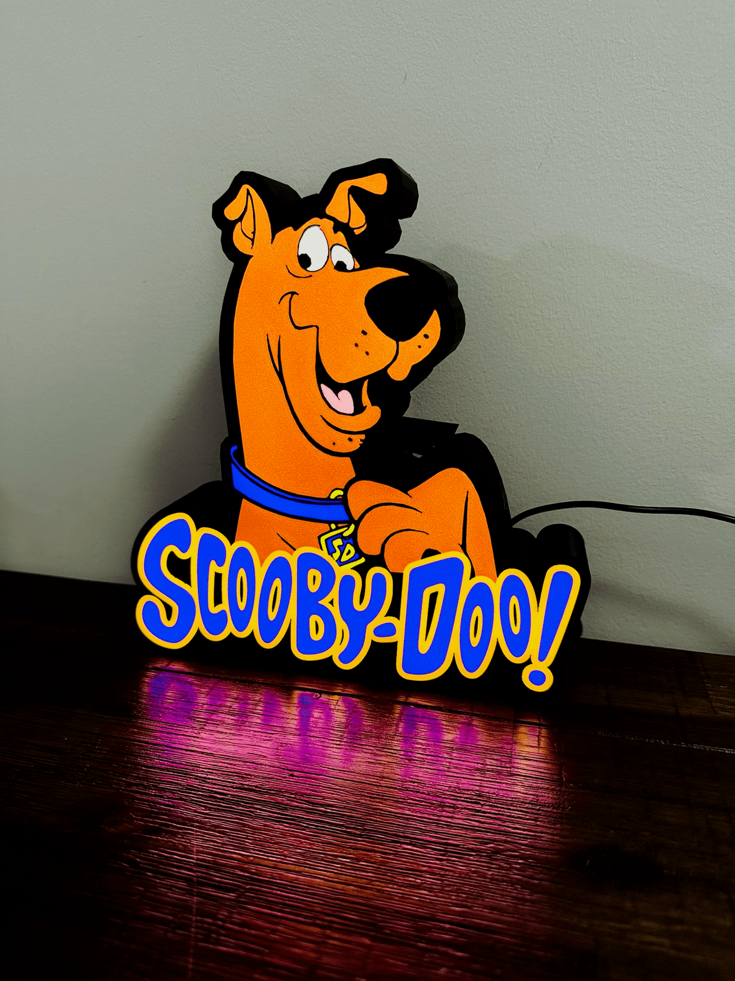 Scooby Doo and Logo - Light up Sign - USB Powered