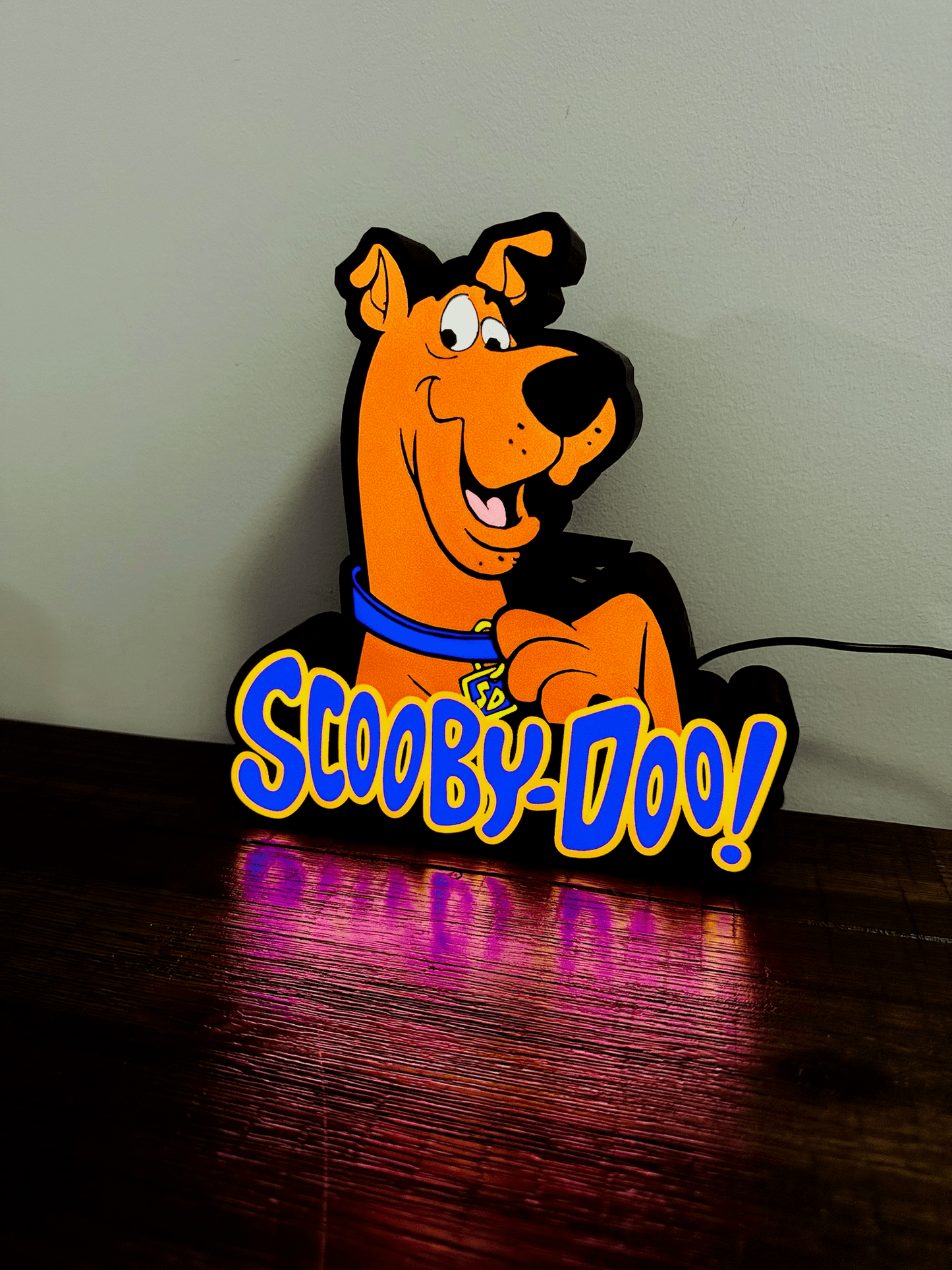 Scooby Doo and Logo - Light up Sign - USB Powered