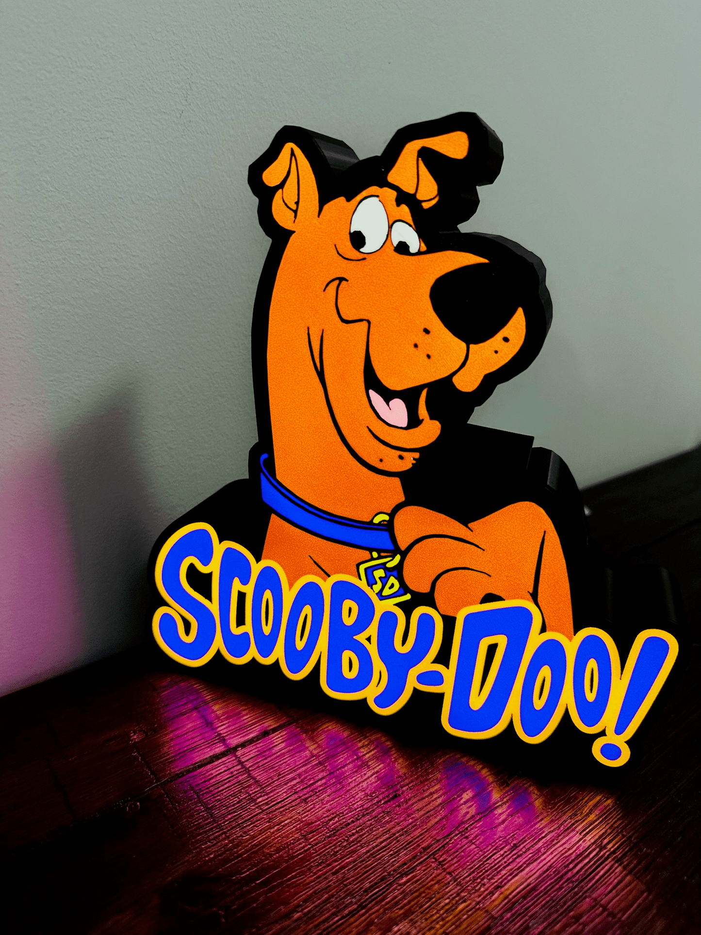 Scooby Doo and Logo - Light up Sign - USB Powered