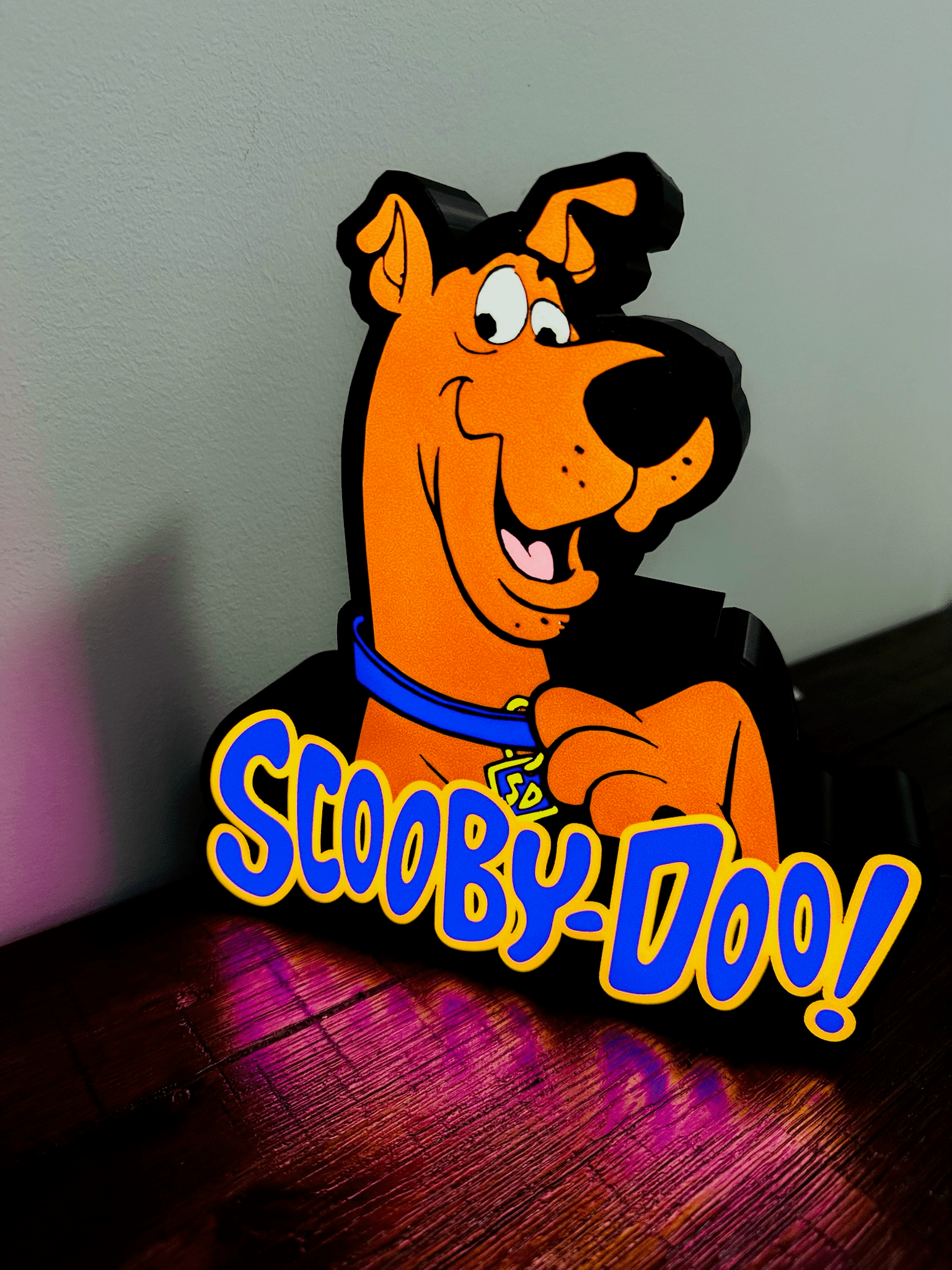 Scooby Doo and Logo - Light up Sign - USB Powered