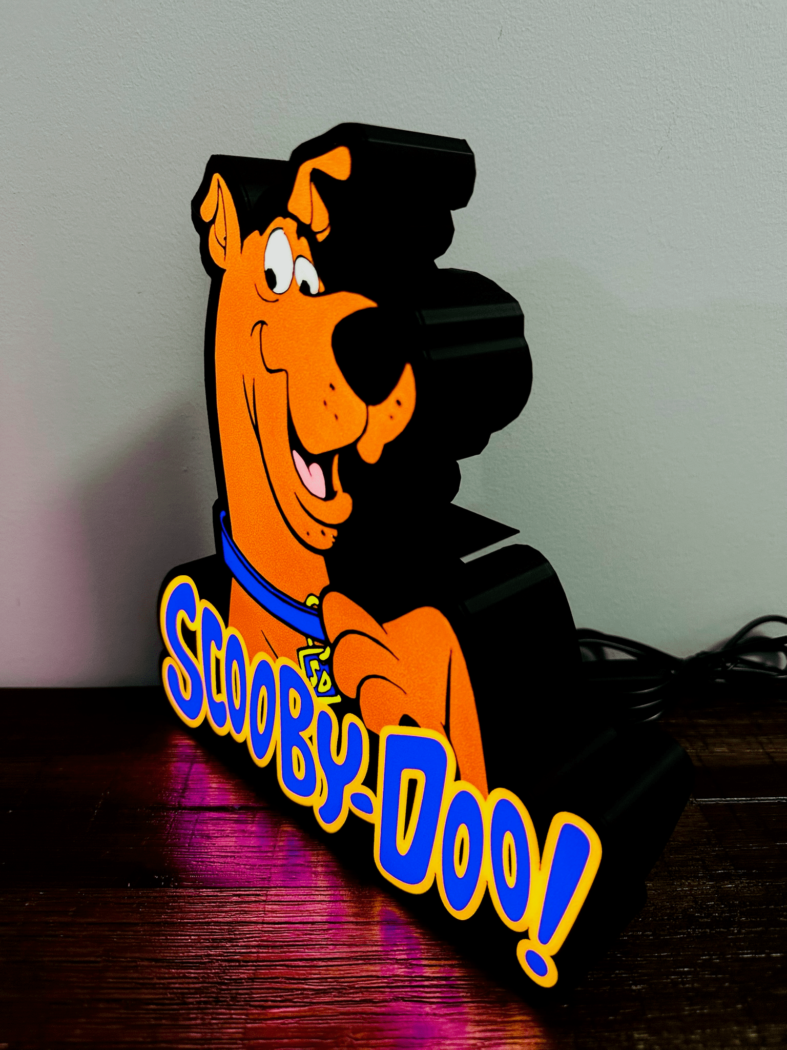 Scooby Doo and Logo - Light up Sign - USB Powered