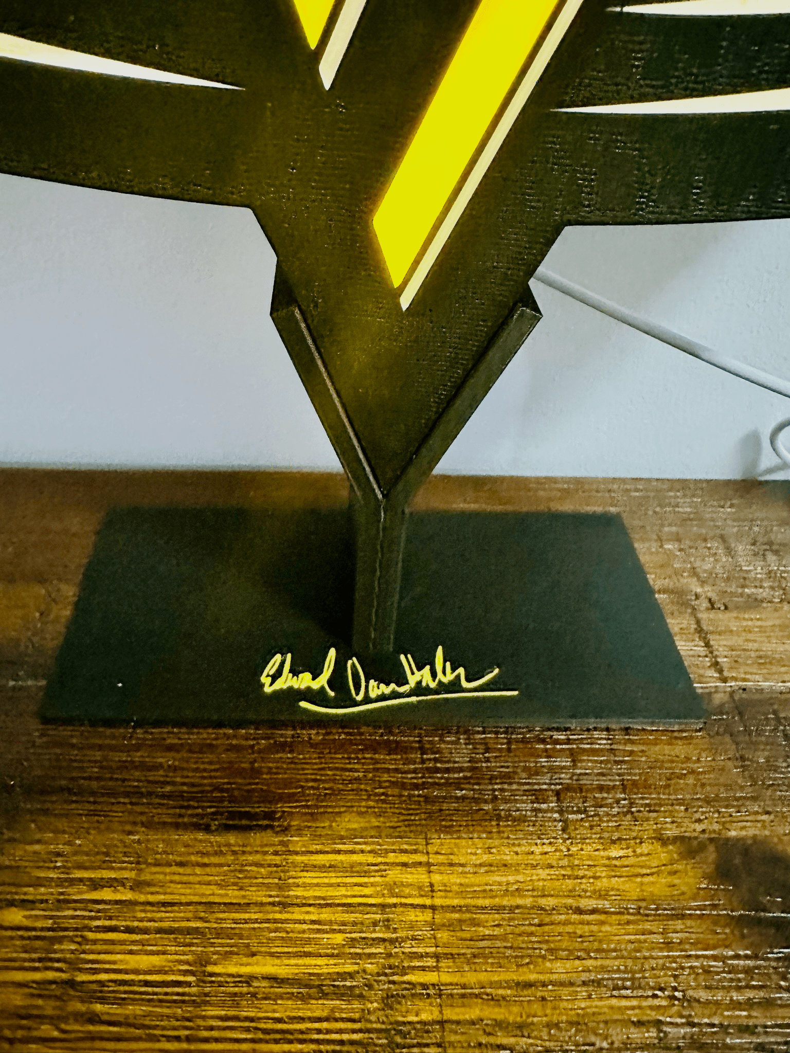 Van Halen - Rock Music Band - 1980's Logo - Night Light / Bright Light Up Wall Art