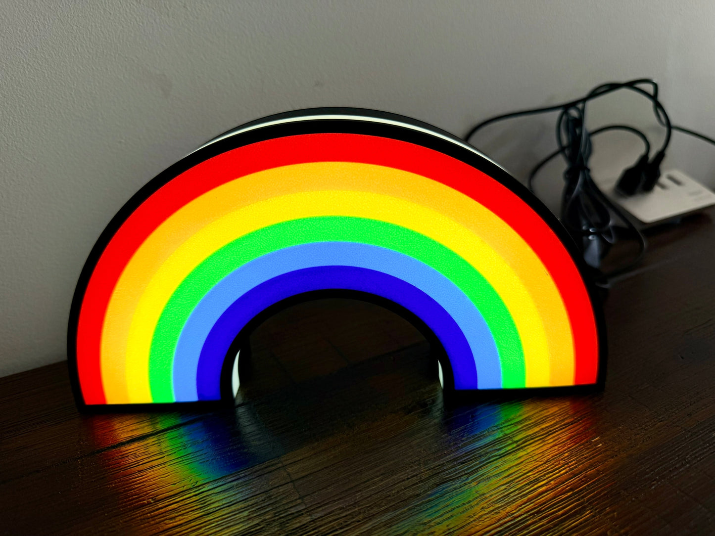 Rainbow LED Light Up Sign - USB Powered