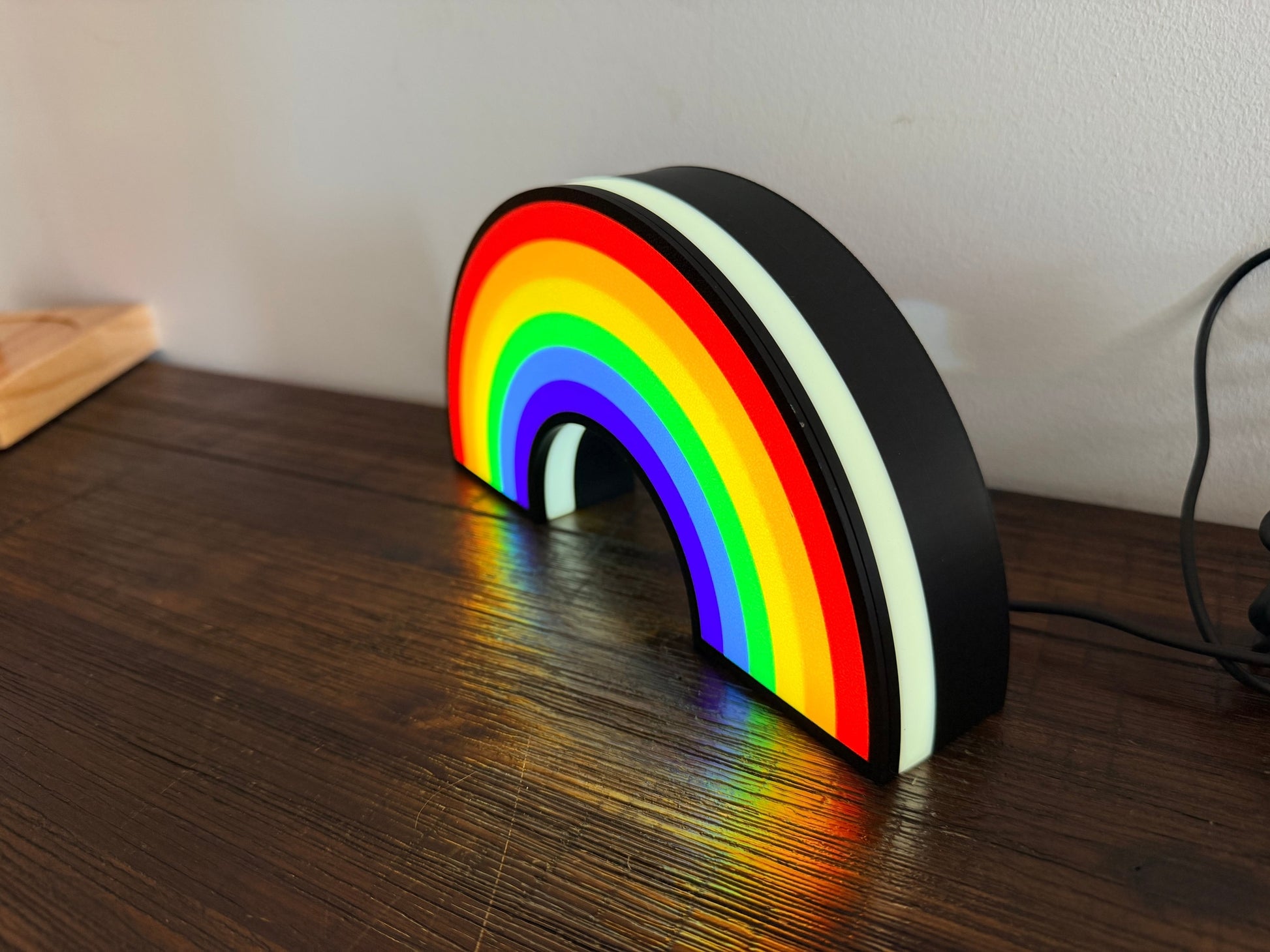 Rainbow LED Light Up Sign - USB Powered