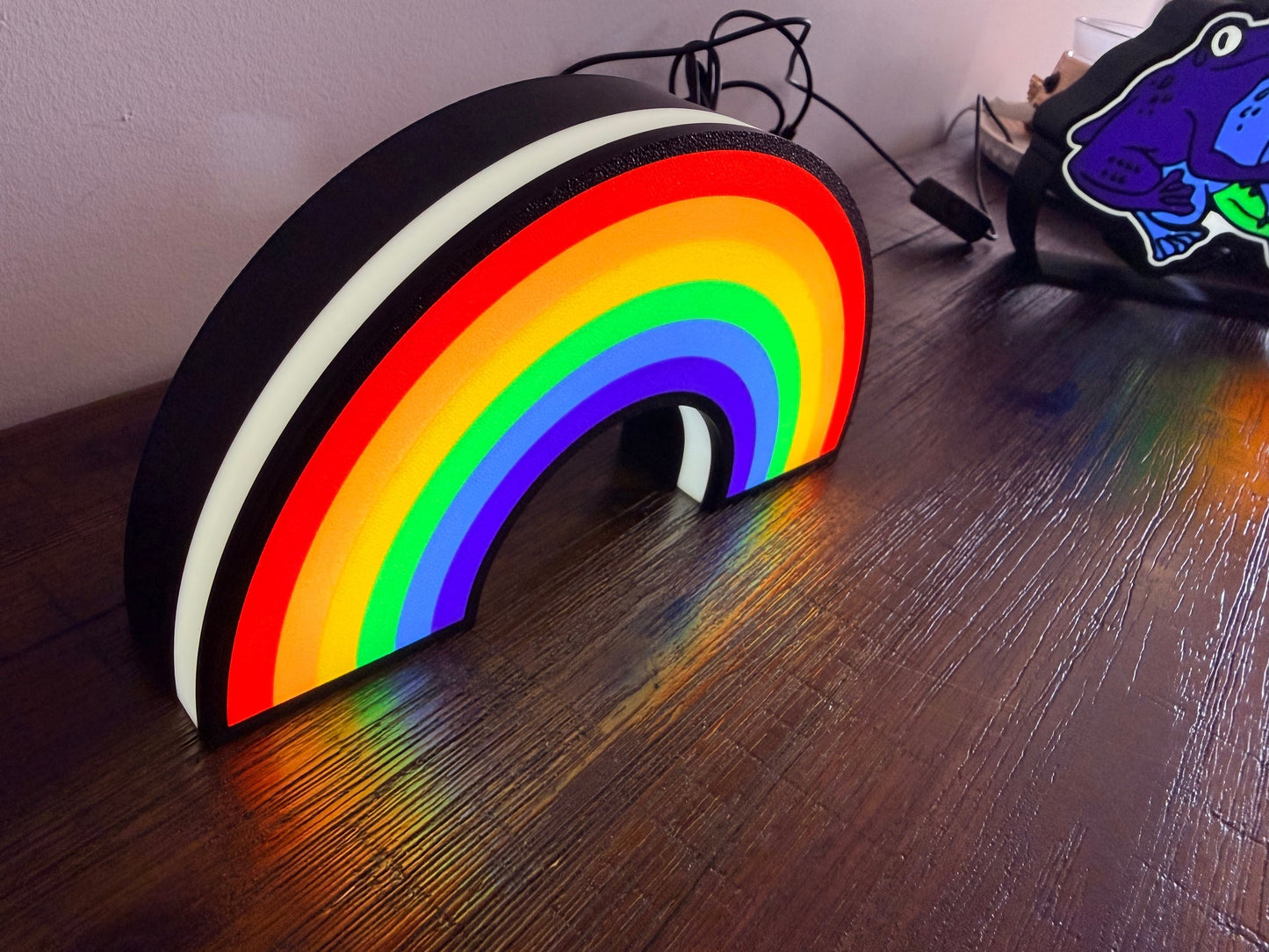 Rainbow LED Light Up Sign - USB Powered