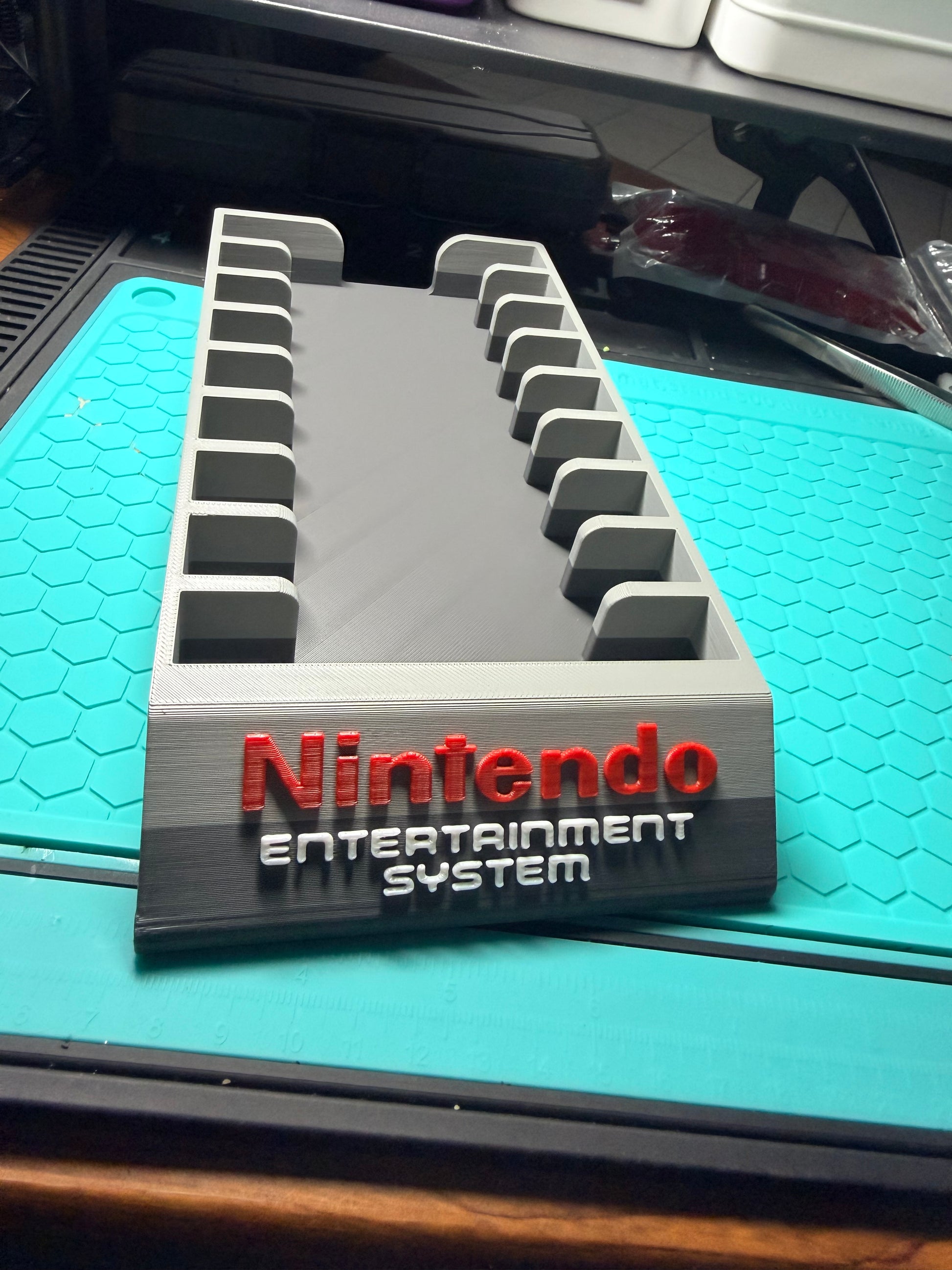 Original Nintendo NES Cartridge - Black or Grey Game Holder/Stand