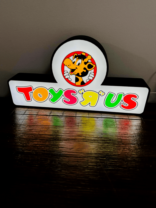 Toys R Us Vintage Shop Brand Logo - Light Up Logo/Wall Art