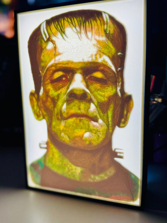 Frankenstein's Monster - LED Light Up Sign - USB Powered