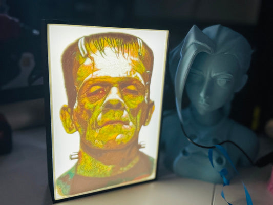 Frankenstein's Monster - LED Light Up Sign - USB Powered