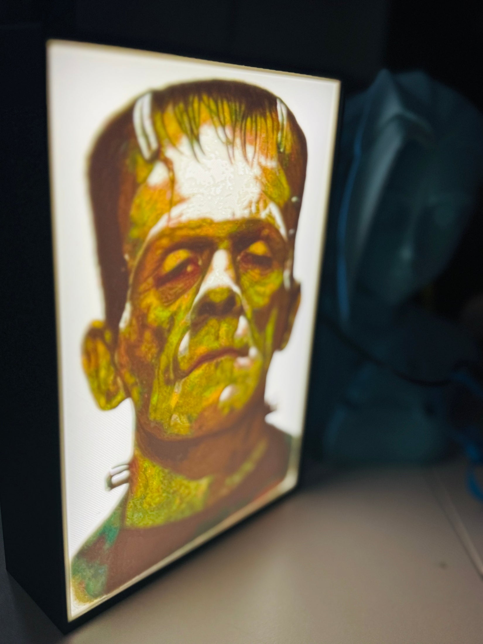 Frankenstein's Monster - LED Light Up Sign - USB Powered