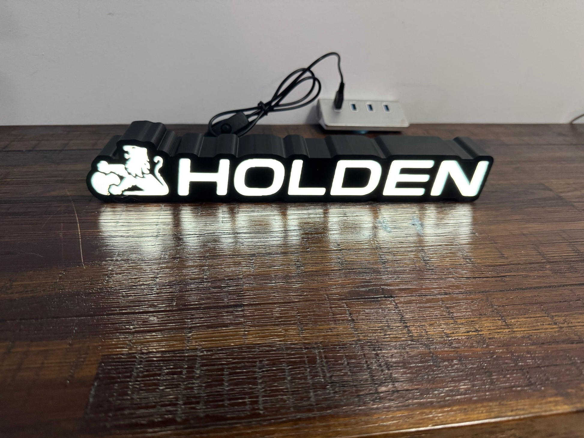 Holden Lion Badge Logo - Light Up Artwork / Wall Art / Sign