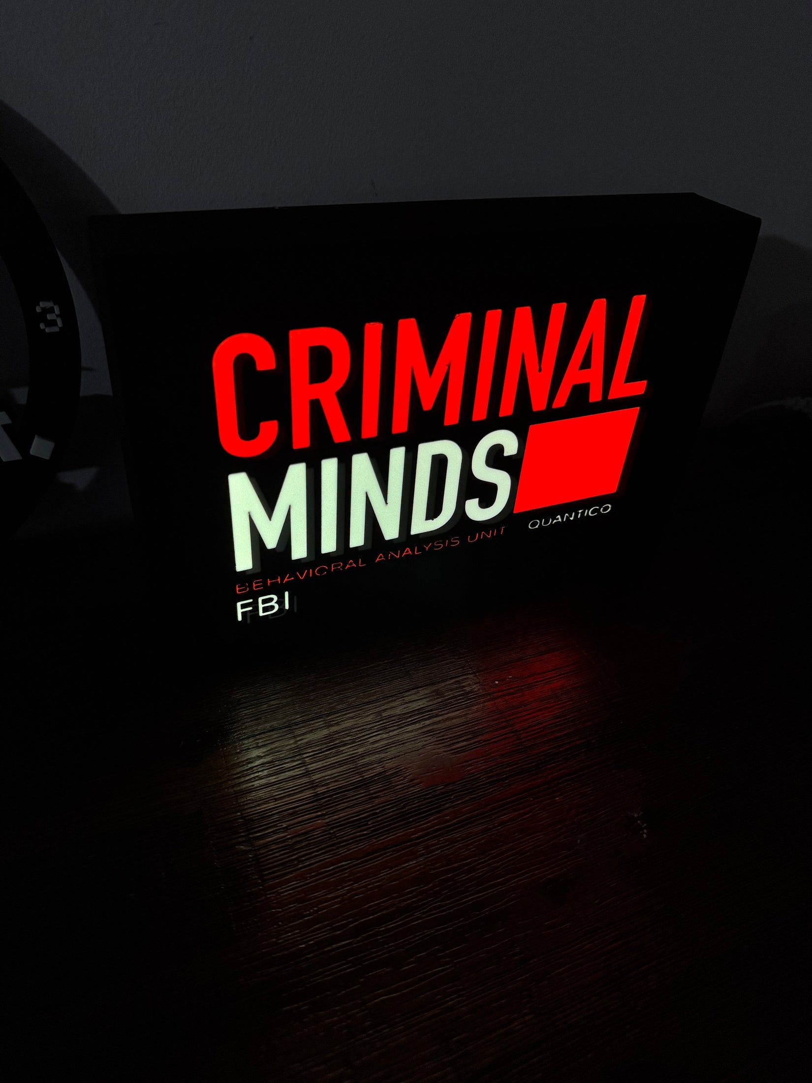 Criminal Minds - LED Light Up Sign - USB Powered