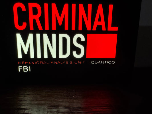 Criminal Minds - LED Light Up Sign - USB Powered