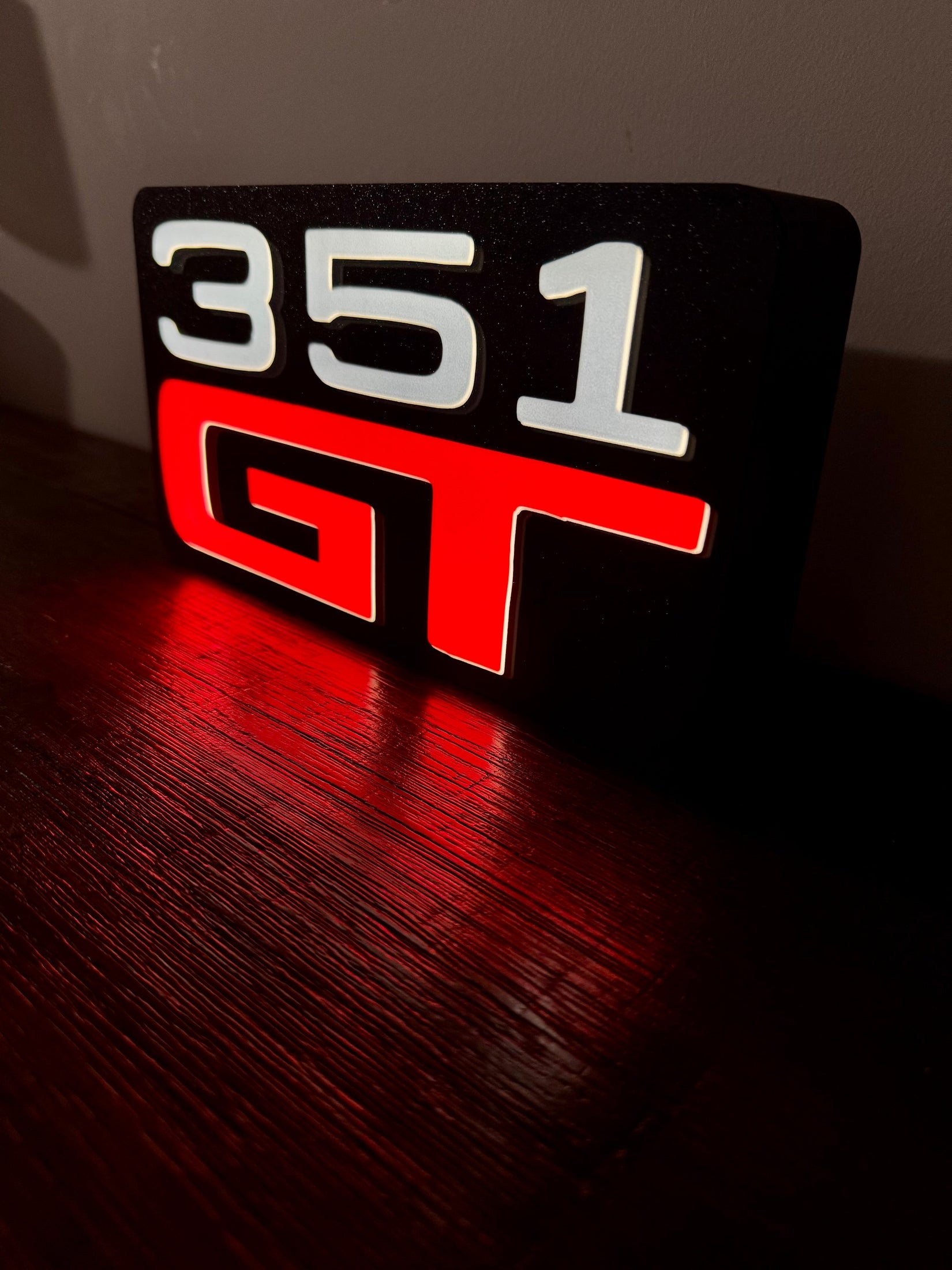 Ford 351GT Badge - LED Light Up Sign - USB Powered