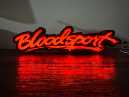 Bloodsport - LED Light Up Sign - USB Powered