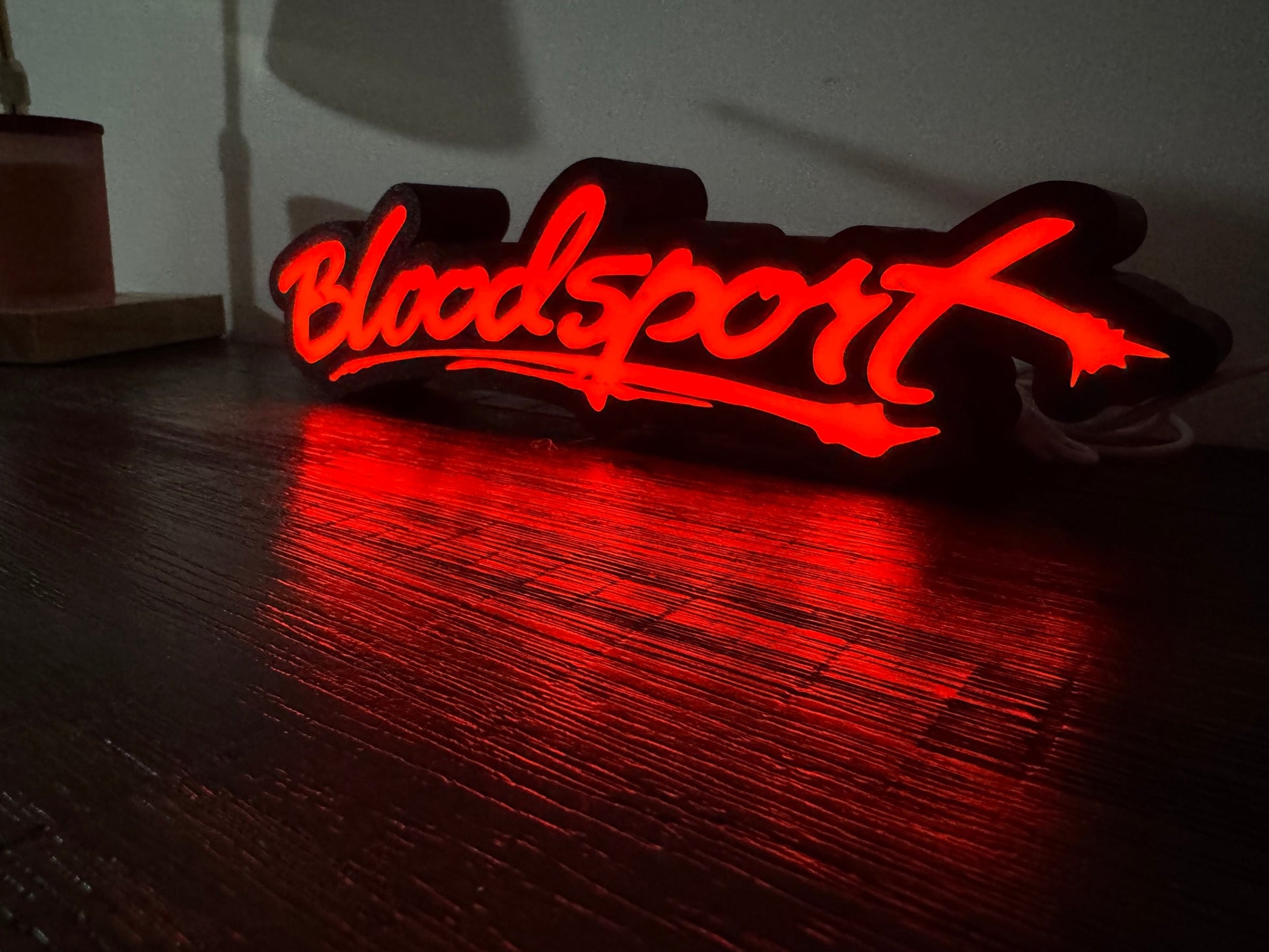 Bloodsport - LED Light Up Sign - USB Powered