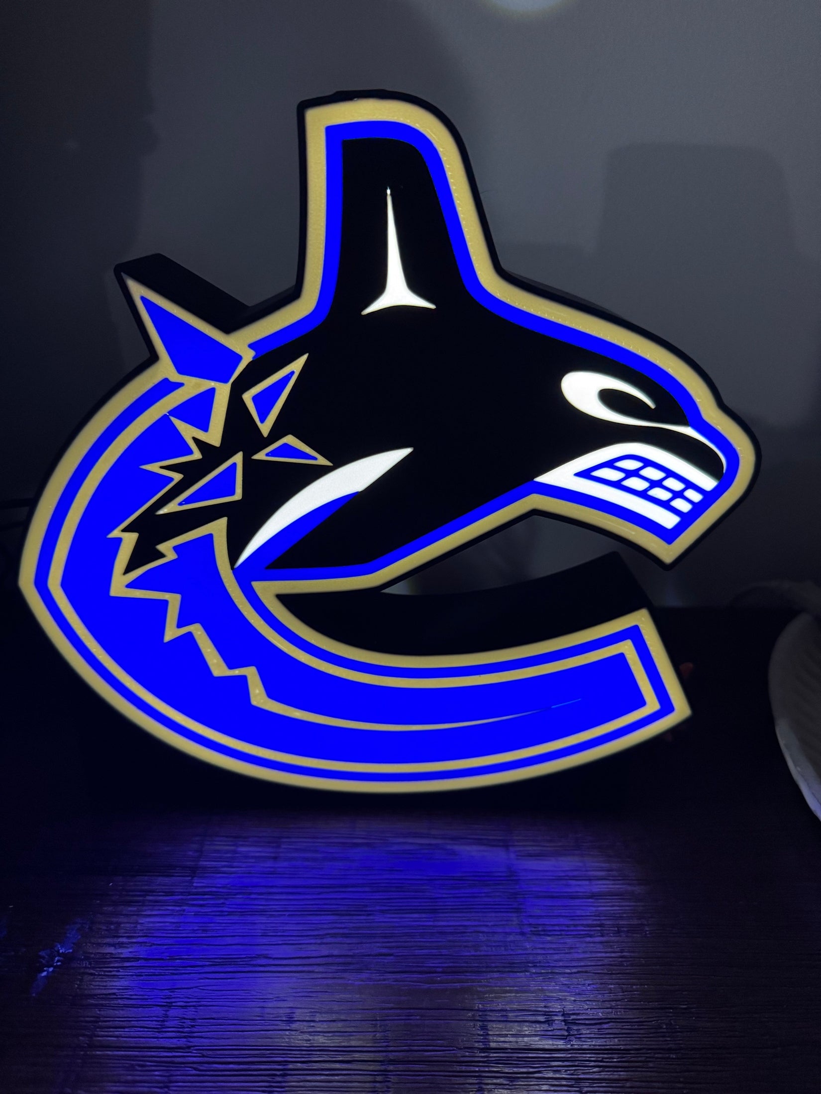 Vancouver Canucks - LED Light Up Sign - USB Powered