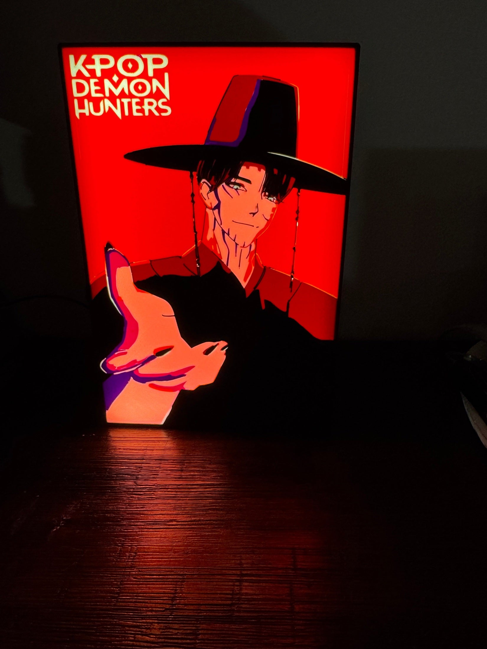 KPOP DEMON HUNTERS: JINU - LED Light Up Sign - USB Powered